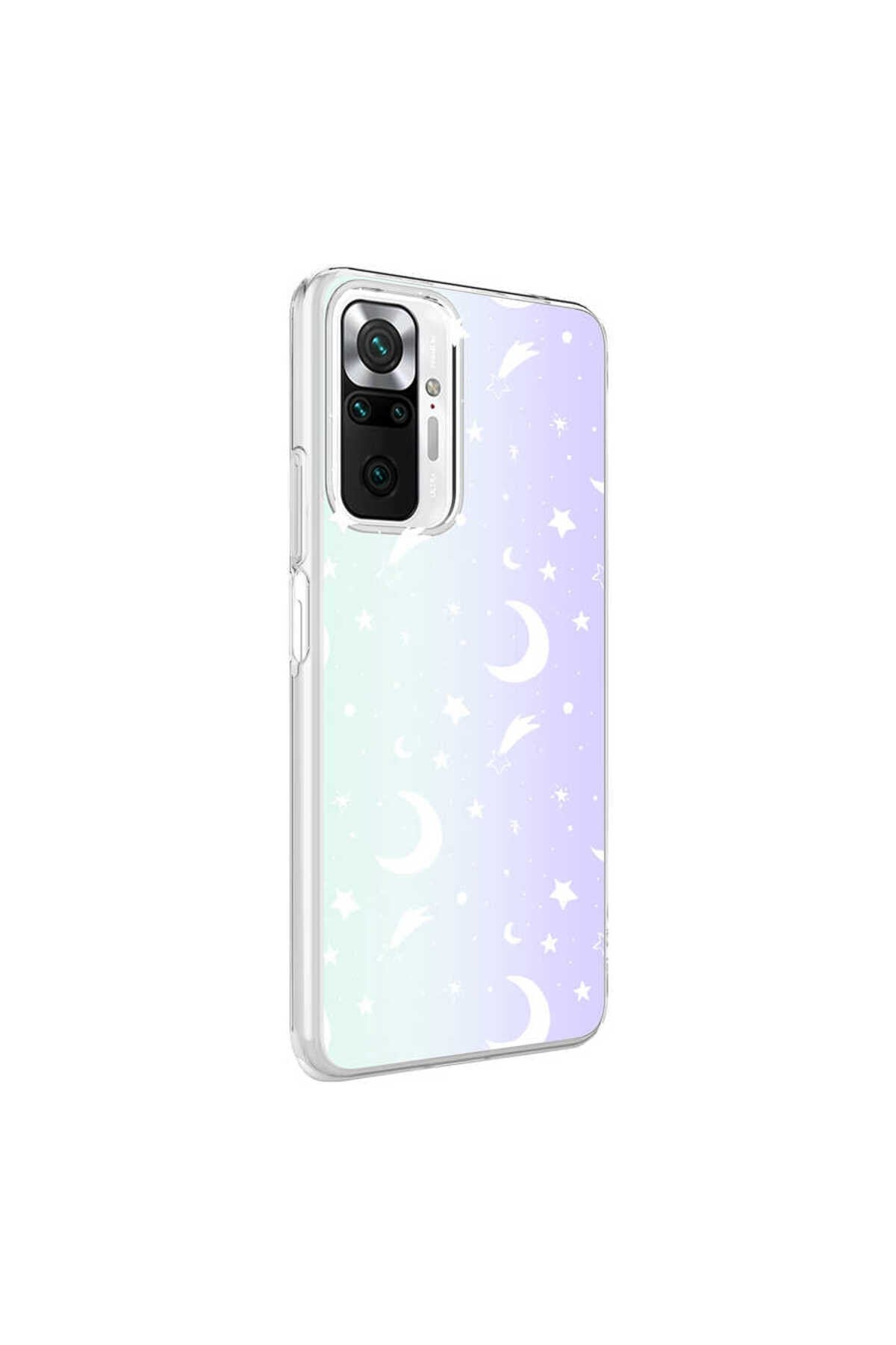 Redmi Note 10 Pro Kılıf NVTH M-Blue Desenli Kapak - Cow No2