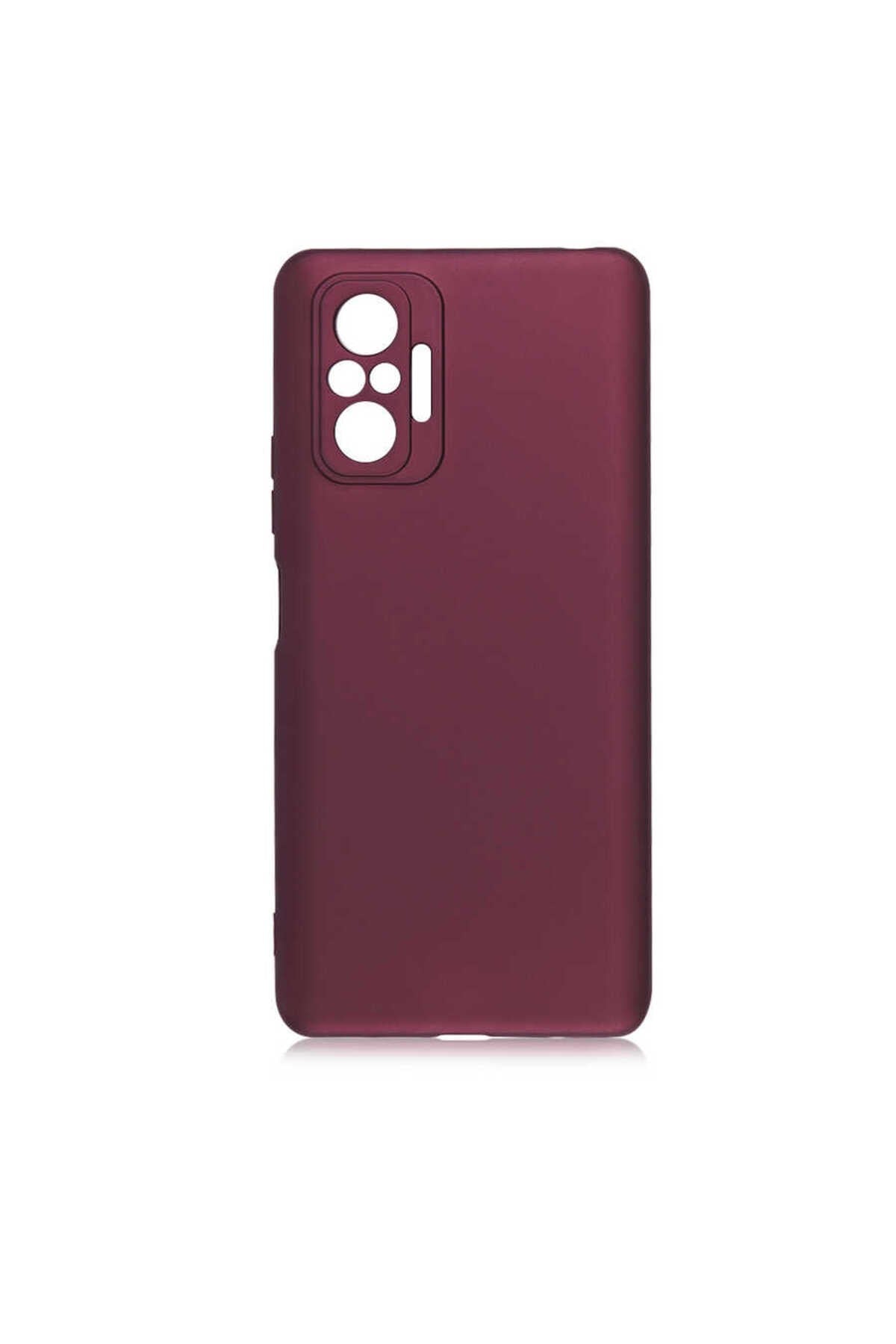 Redmi Note 10 Pro Kılıf NVTH Premier Silikon Kapak - Mürdüm