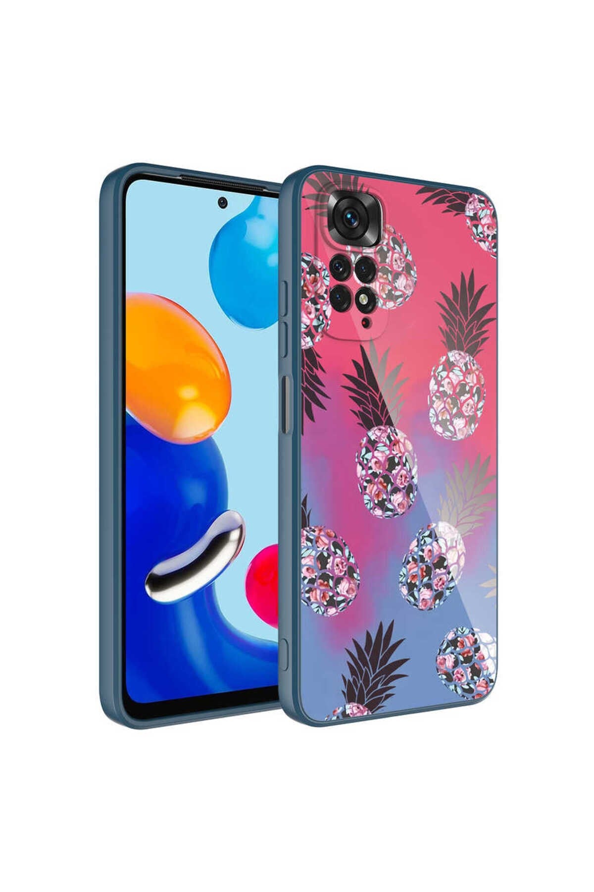 Redmi Note 11S Global Kılıf Kamera Korumalı Desenli Sert Silikon NVTH Epoksi Kapak - NO3