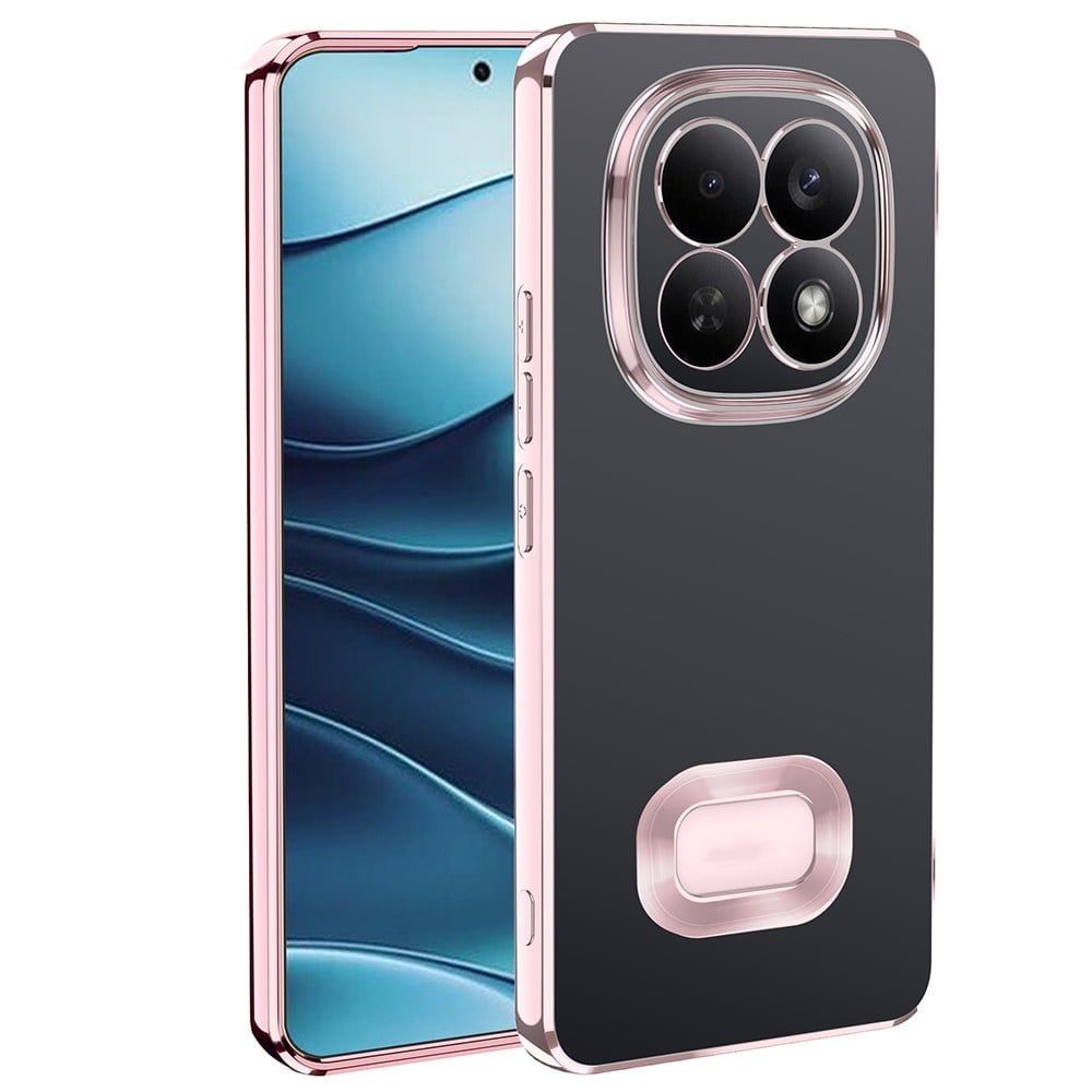 Redmi Note 15 Pro Kılıf Kamera Korumalı Logo Gösteren NVTH Omega Kapak - Rose Gold