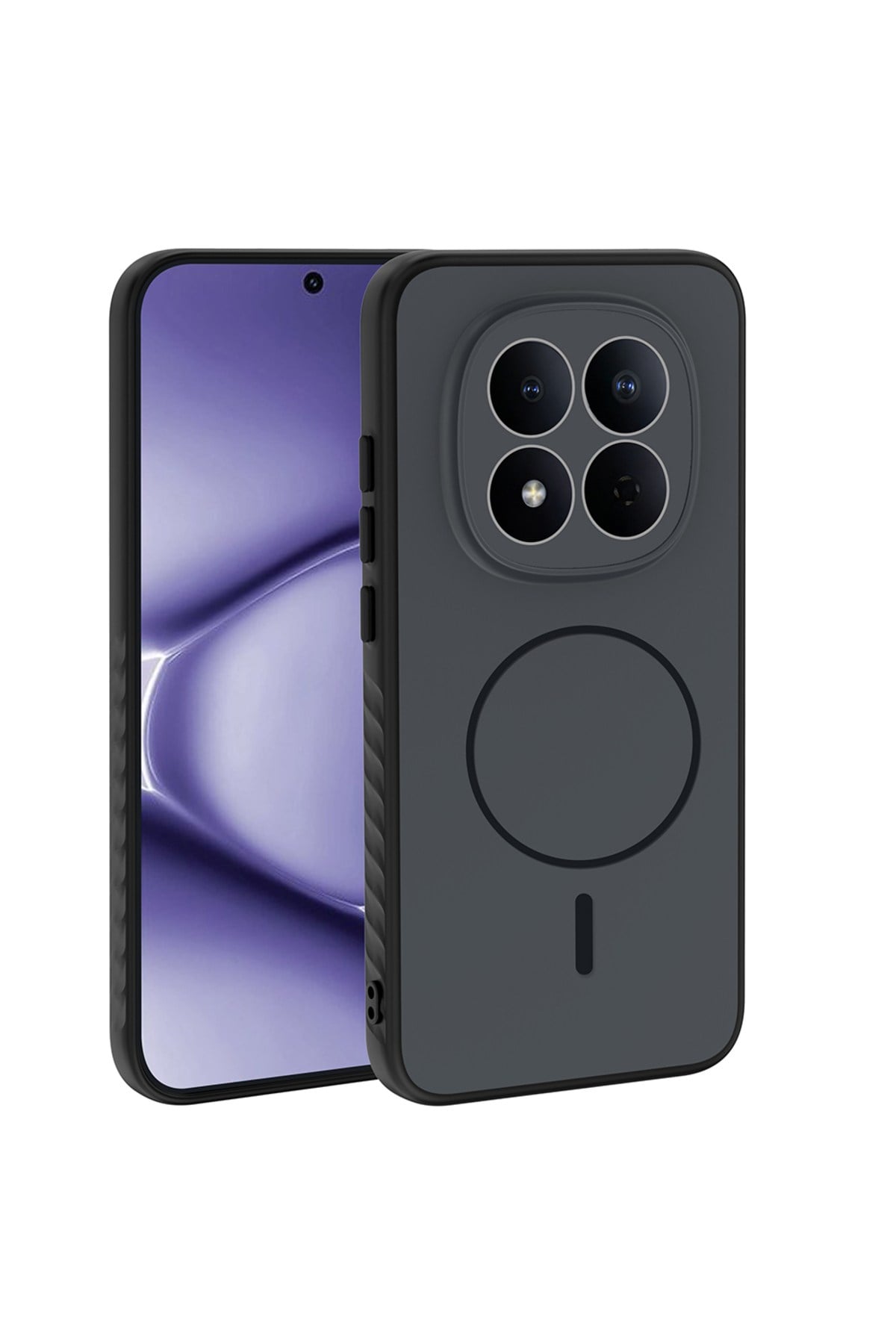 Redmi Note 15 Pro Kılıf M-safe Şarj Özellikli NVTH Tea Kapak - Siyah