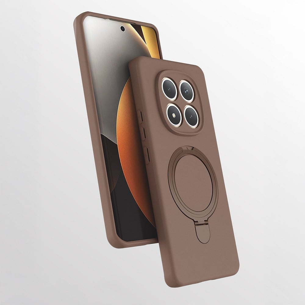 Redmi Note 15 Pro Plus Kılıf M-safe Şarj Özellikli Standlı NVTH Samara Kapak - Desert Gold