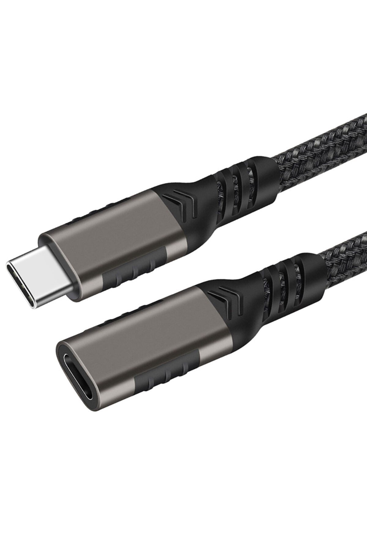 Siyah Extension USB3.2 Type-C PD Uzatma Kablosu 100W 20Gbps 4K@60Hz 2 Metre-NVTH