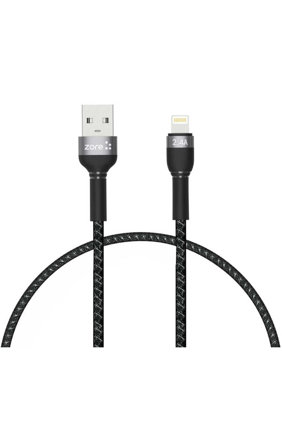Siyah Shira Serisi Lightning Usb Kablo 30 cm-NVTH