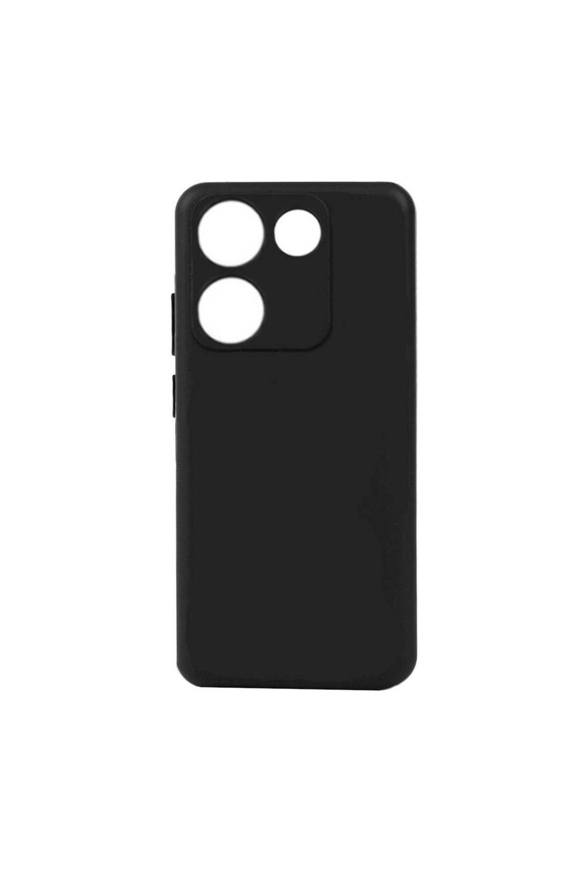 Tecno Camon 20 Kılıf NVTH Biye Silikon - Siyah