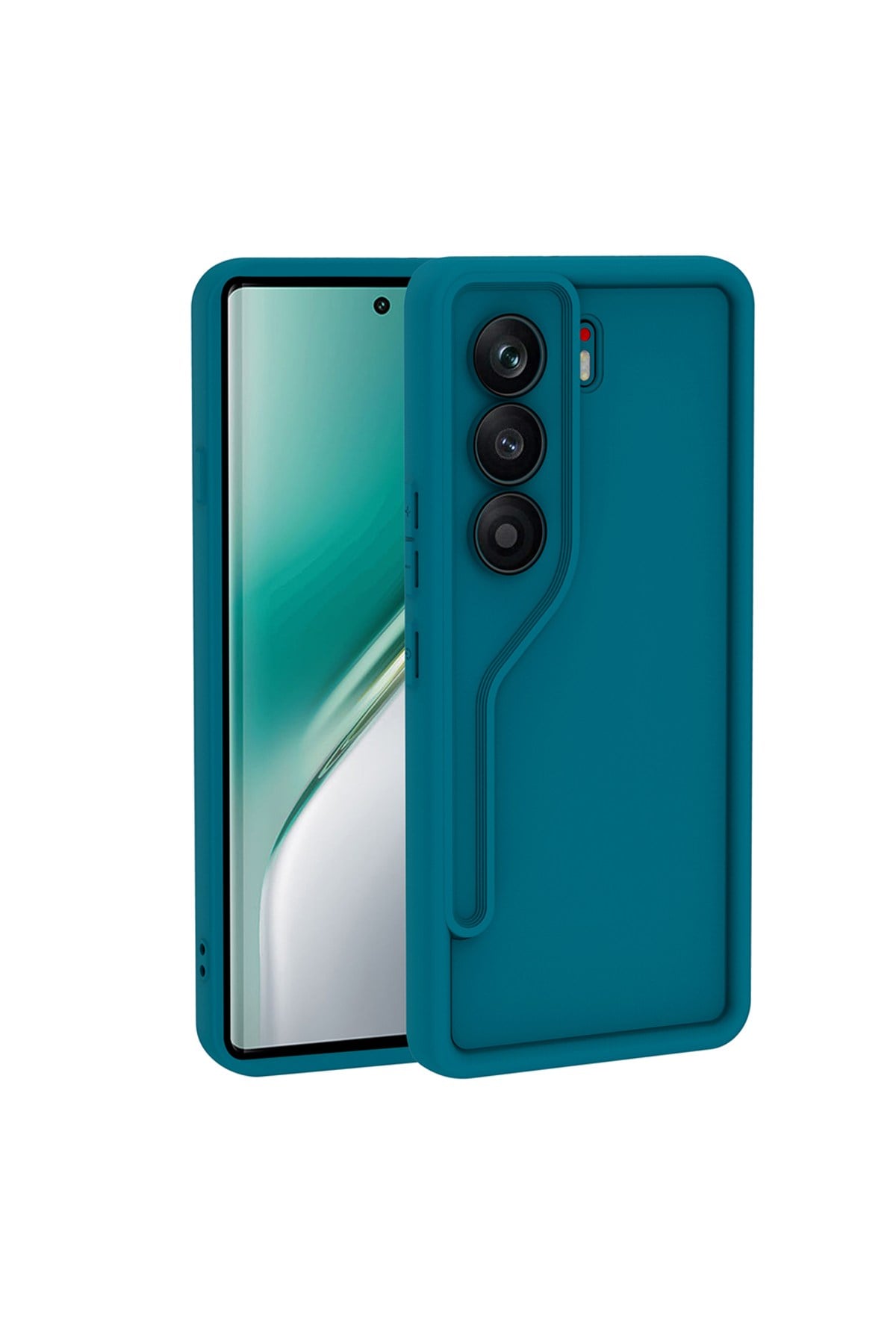 Tecno Camon 40 Pro Kılıf Kamera Korumalı NVTH Ananas Kapak - Koyu Yeşil
