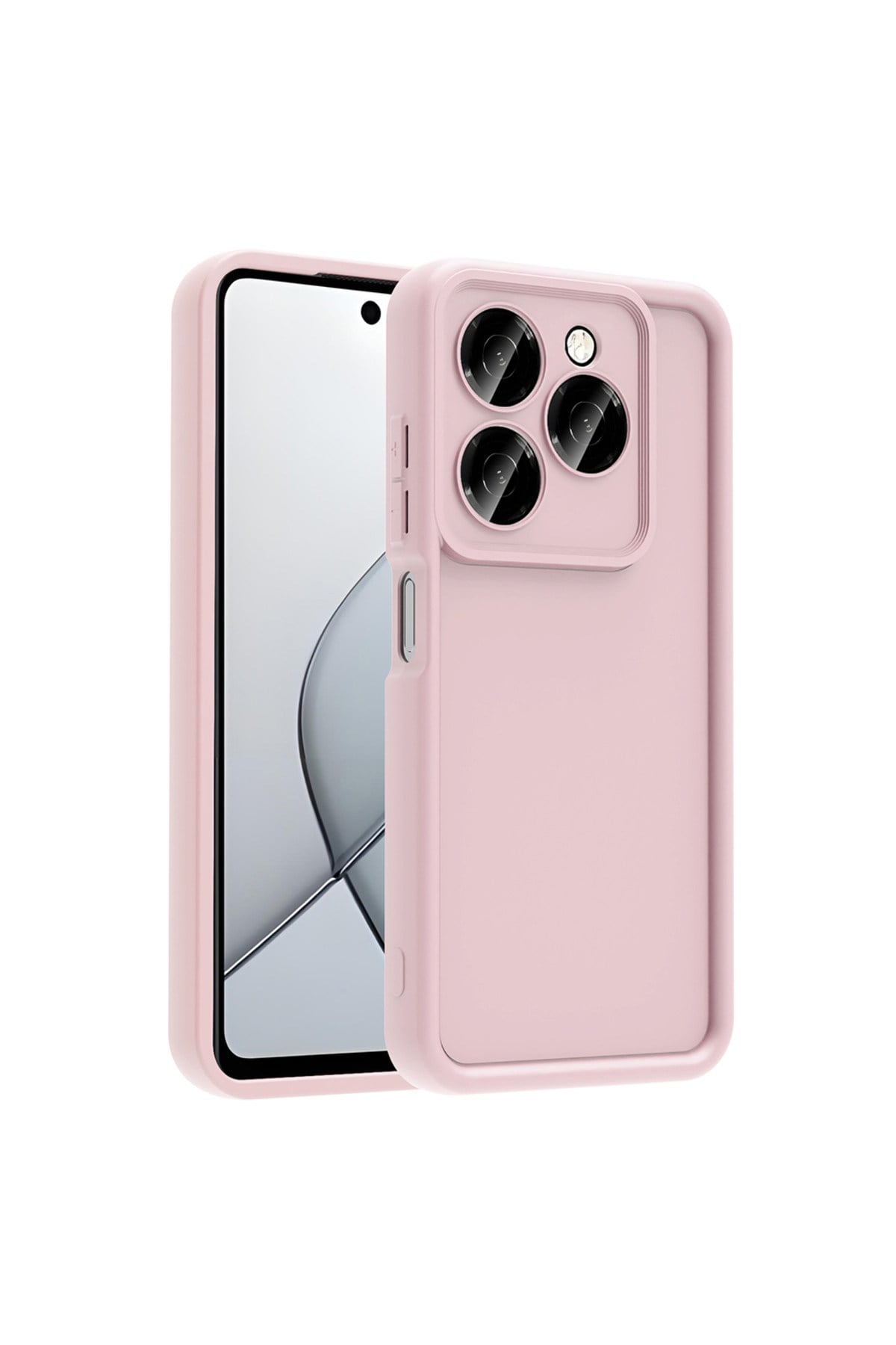 Tecno Spark 20 Pro 5G Kılıf Kamera Korumalı NVTH Ananas Kapak - Pembe