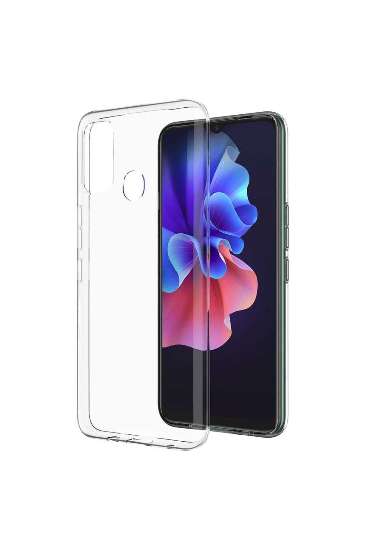 Tecno Spark 7T Kılıf NVTH Süper Silikon Kapak - Renksiz