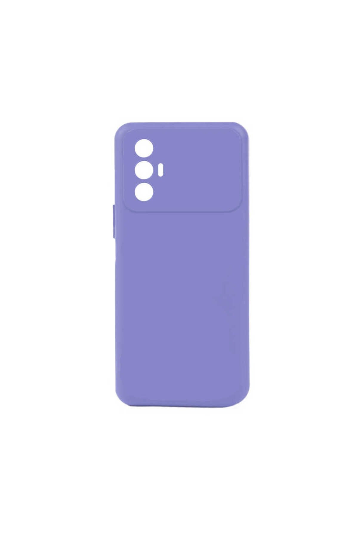 Tecno Spark 8 Pro Kılıf NVTH Biye Silikon - Lila