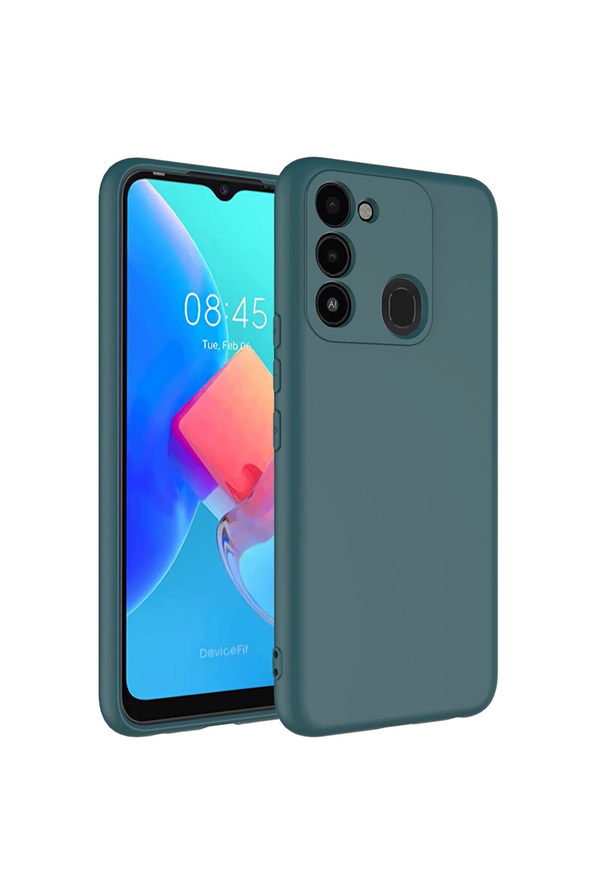 Tecno Spark 8C Kılıf NVTH Mara Lansman Kapak - Koyu Yeşil