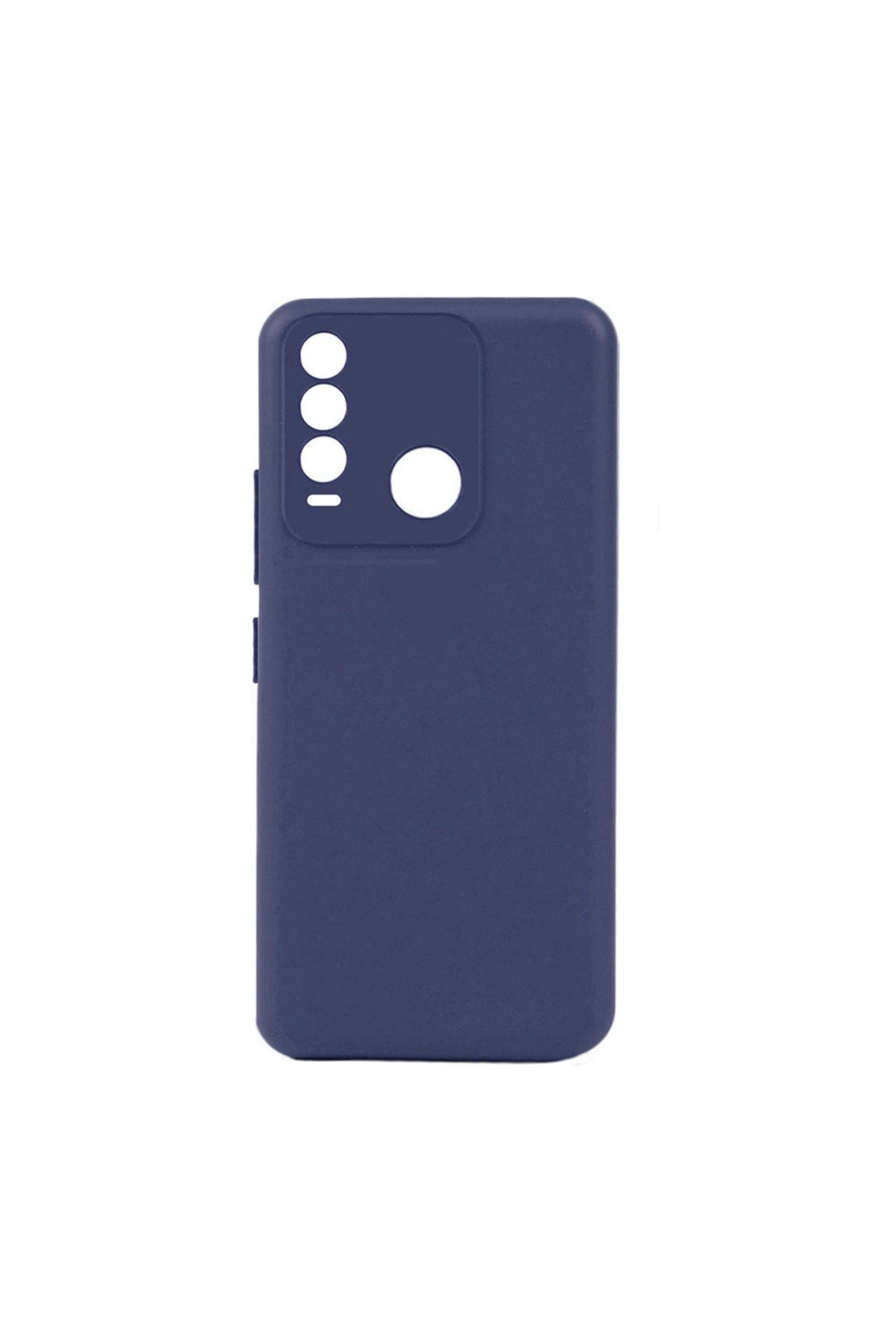 Tecno Spark 8T Kılıf NVTH Biye Silikon - Lacivert