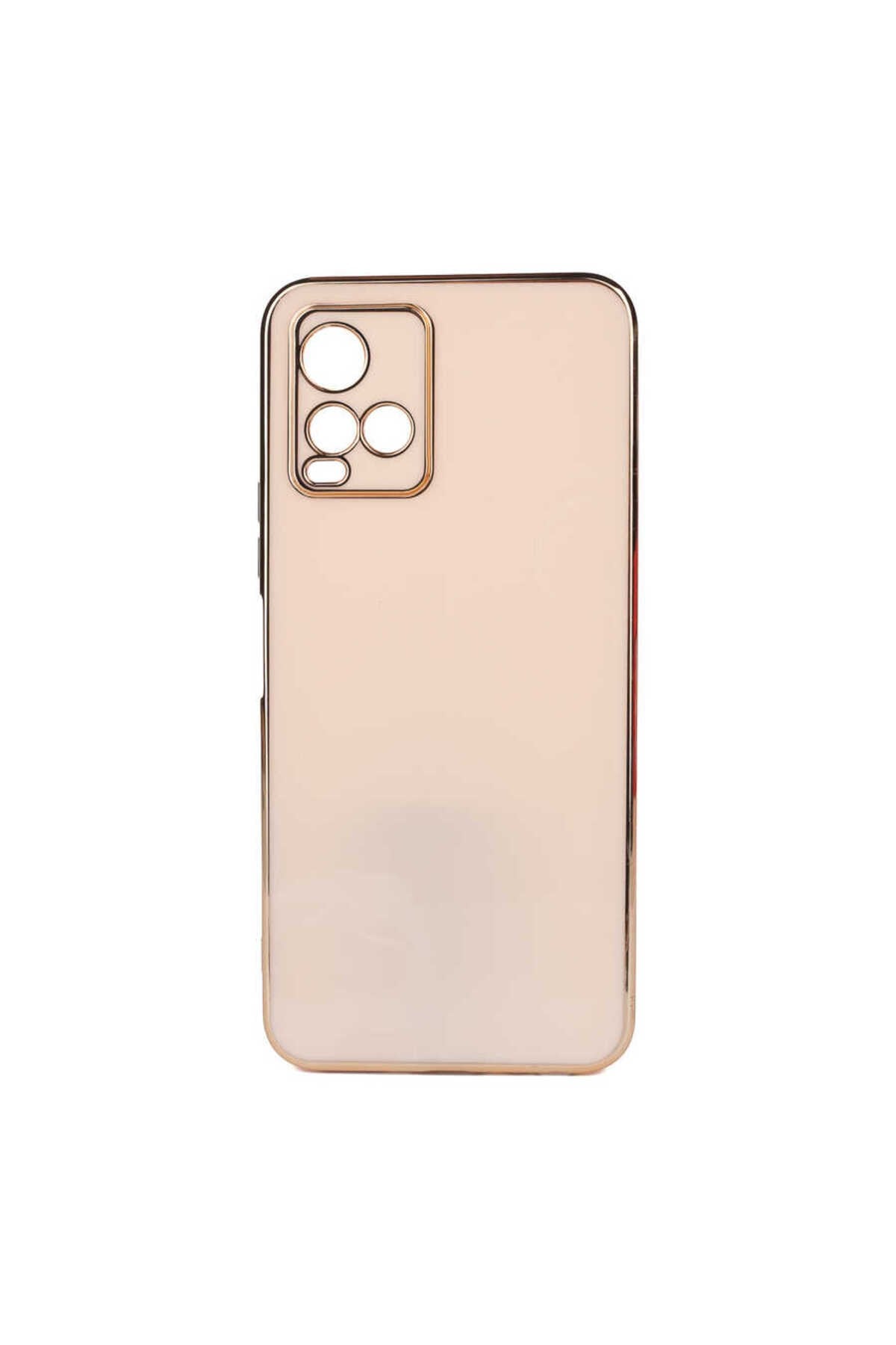 Vivo Y21S Kılıf NVTH Bark Kapak - Rose Gold