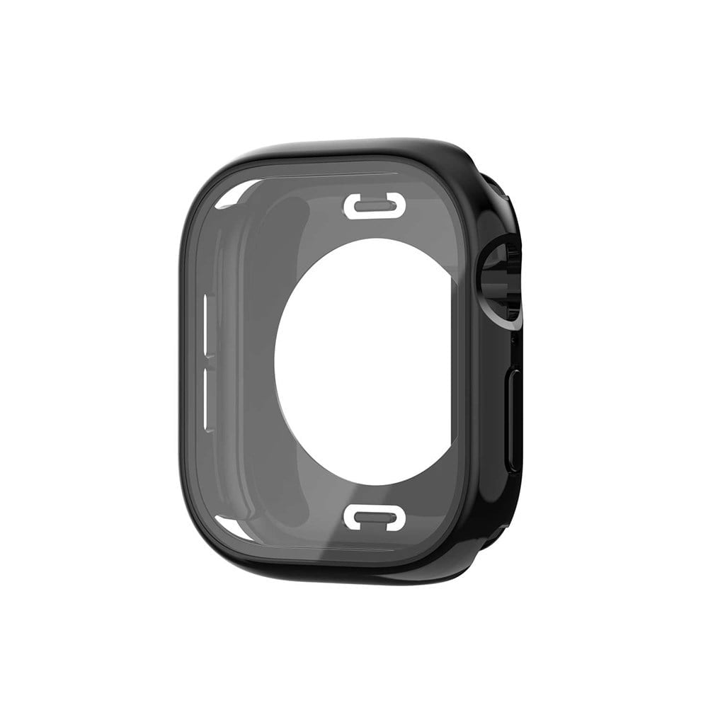 Watch 10 46mm 360 Derece Korumalı Kasa ve Ekran Koruyucu NVTH Watch Gard 12 - Parlak Siyah