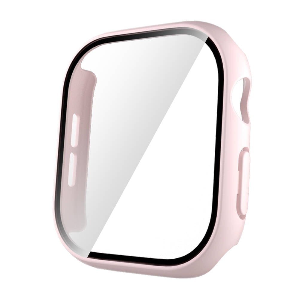 Watch 10 46mm Sert PC Kasa ve Ekran Koruyucu NVTH Watch Gard 35 - Pembe