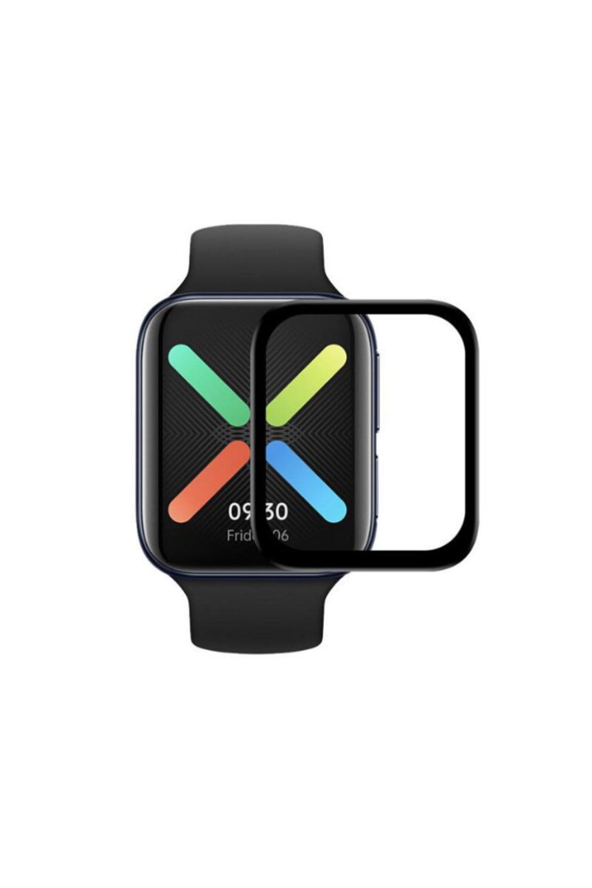 Watch 41mm NVTH PMMA Pet Saat Ekran Koruyucu - Siyah