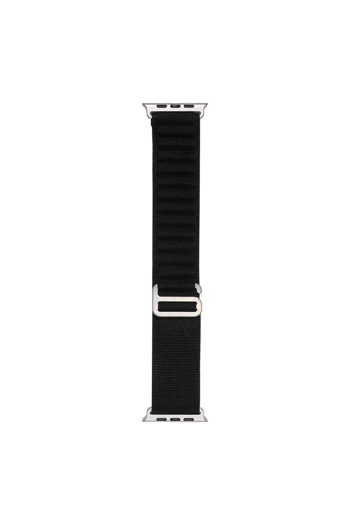 Watch 42mm NVTH Band-74 Hasır Kordon-Siyah