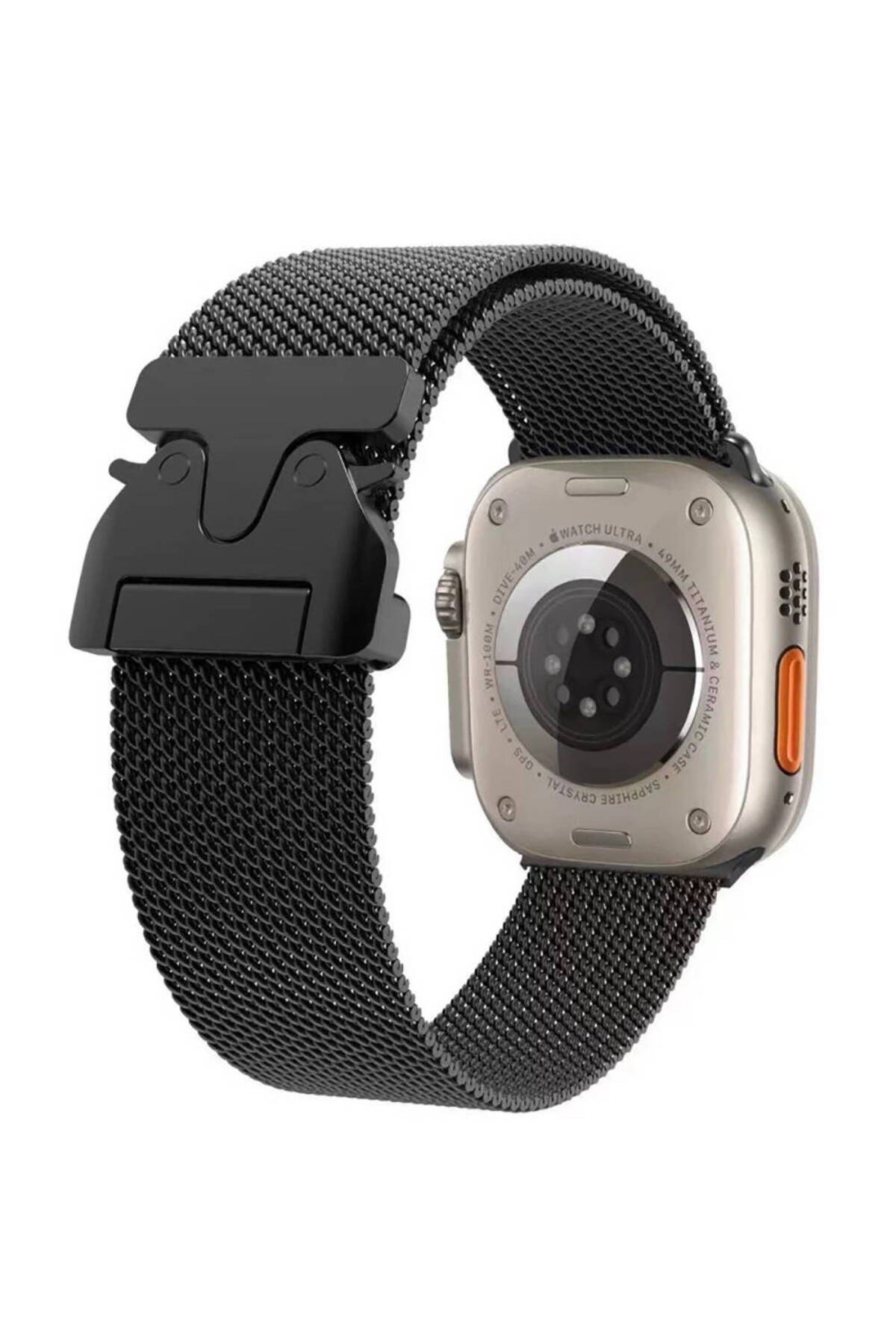 Watch 44mm NVTH KRD-25 Metal Hasır Kordon-Siyah