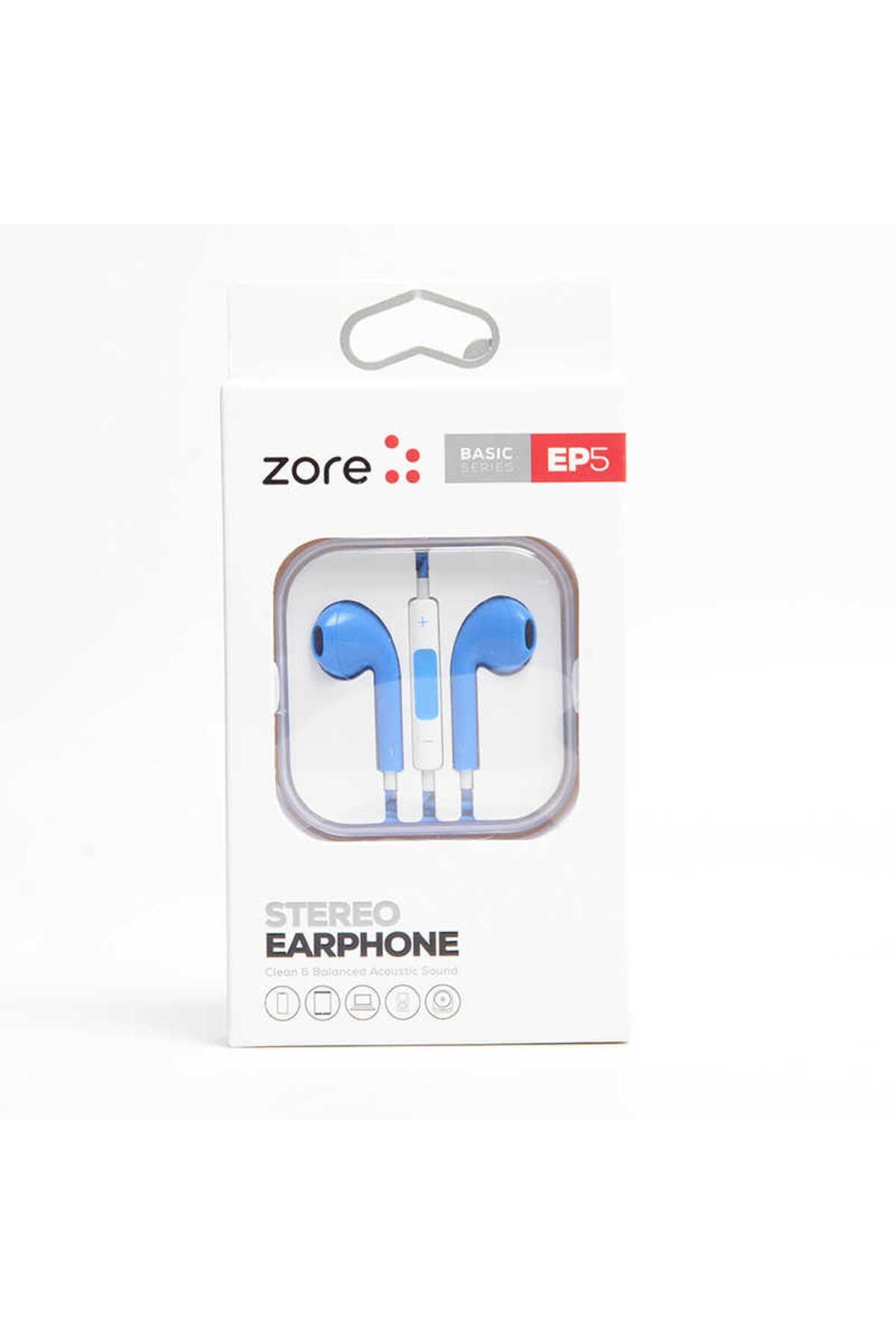 Zore EP5 Basıc Serisi 3.5mm Kulaklık - Mavi