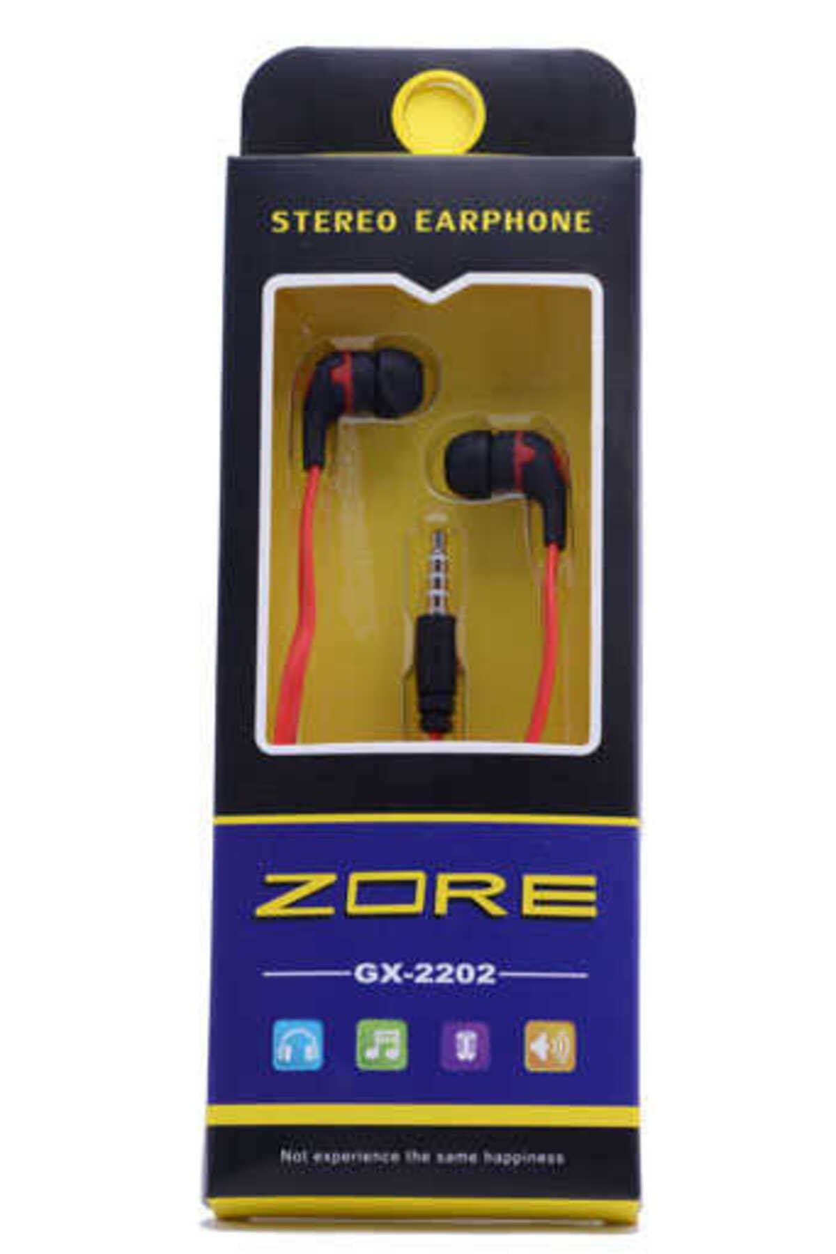 Zore GX-2202 Stereo Mp3 Kulaklık Uzun Kutulu - Kırmızı