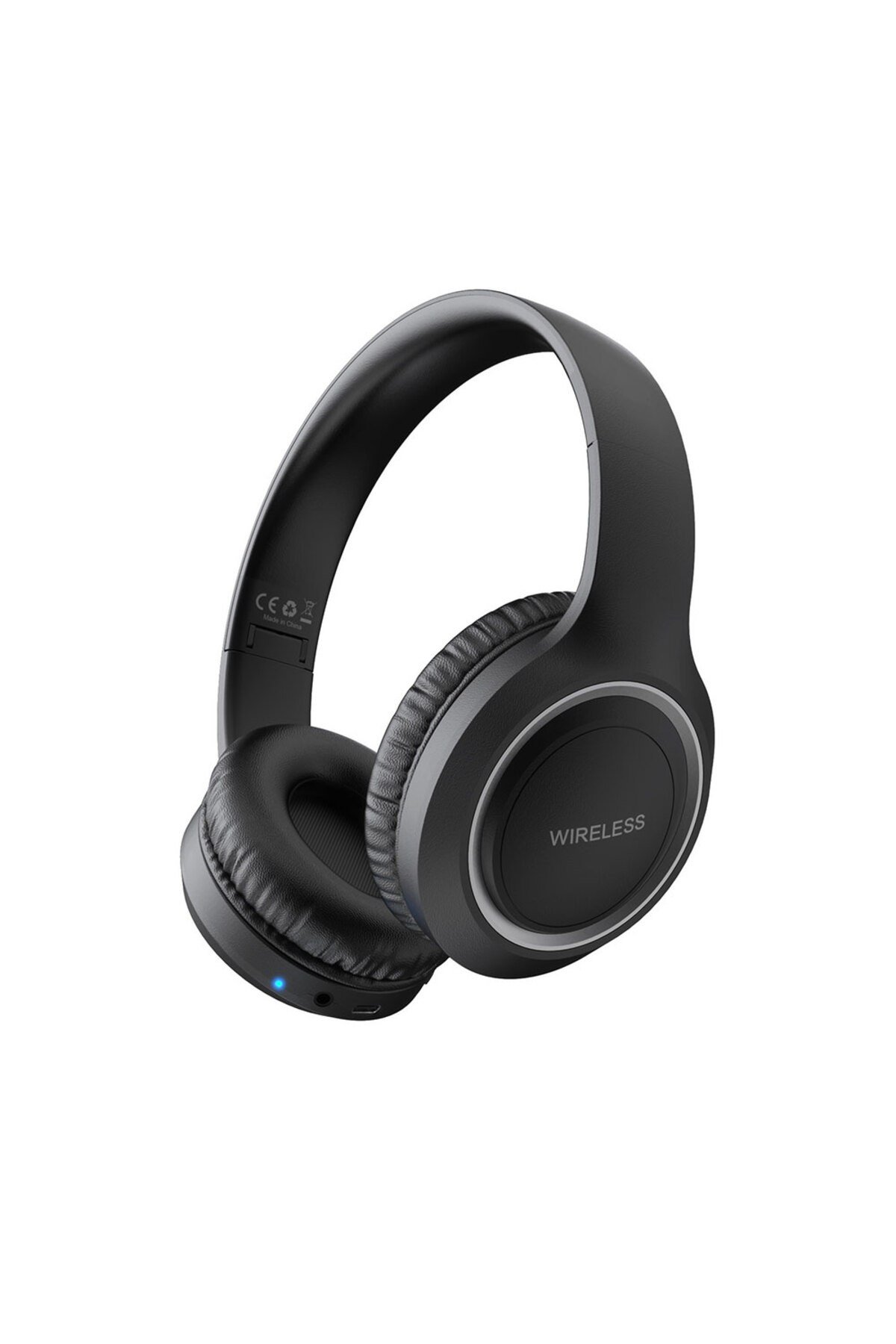 Zore UID-10 Ayarlanabilir ve Katlanabilir Kulak Üstü Bluetooth Kulaklık - Siyah