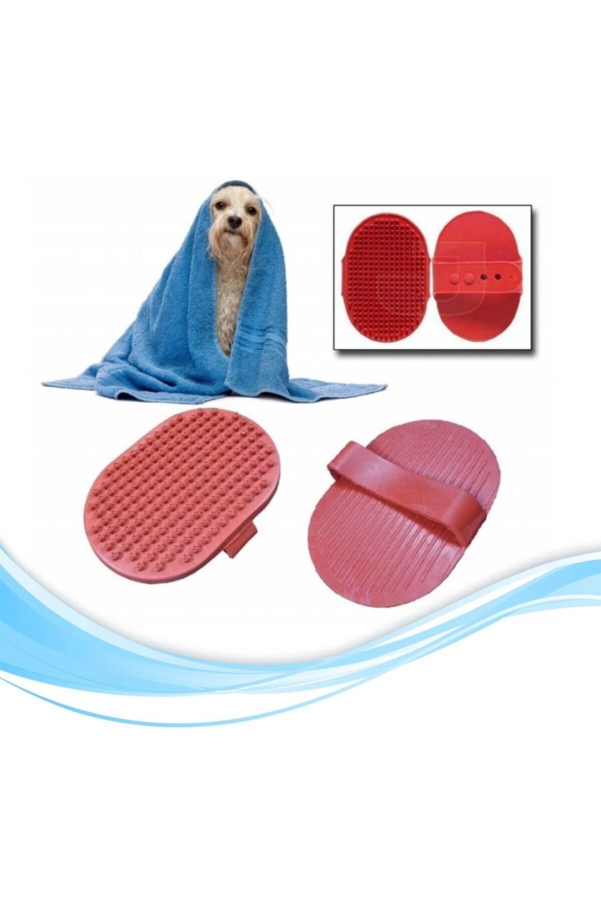 Ergonomik Masajlı Evcil Hayvan Kedi Köpek Yıkama Fırçası Aparatı