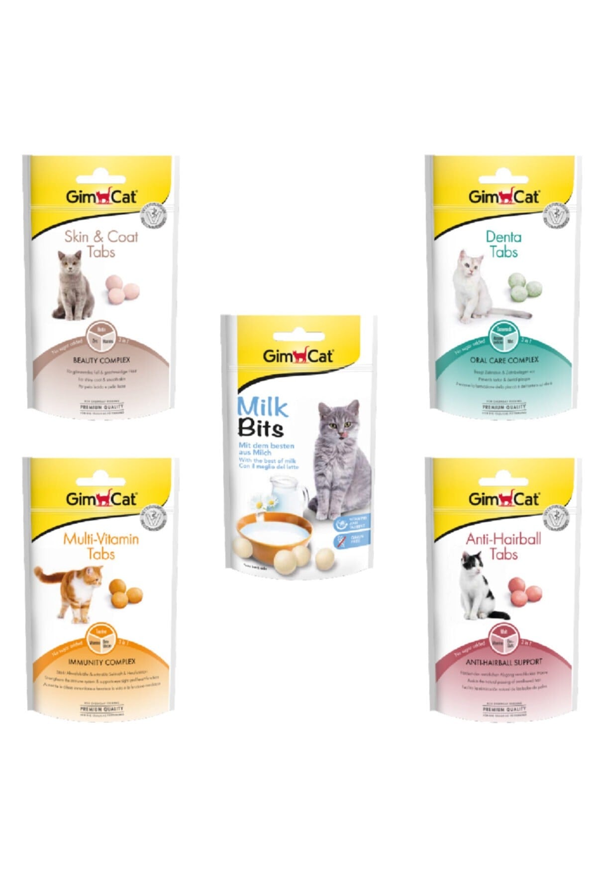 Multivitamin Ödül Tableti 40gr - Antihairball Ödül Tableti 40gr - Milkbits Sütlü Ödül Tableti 40gr