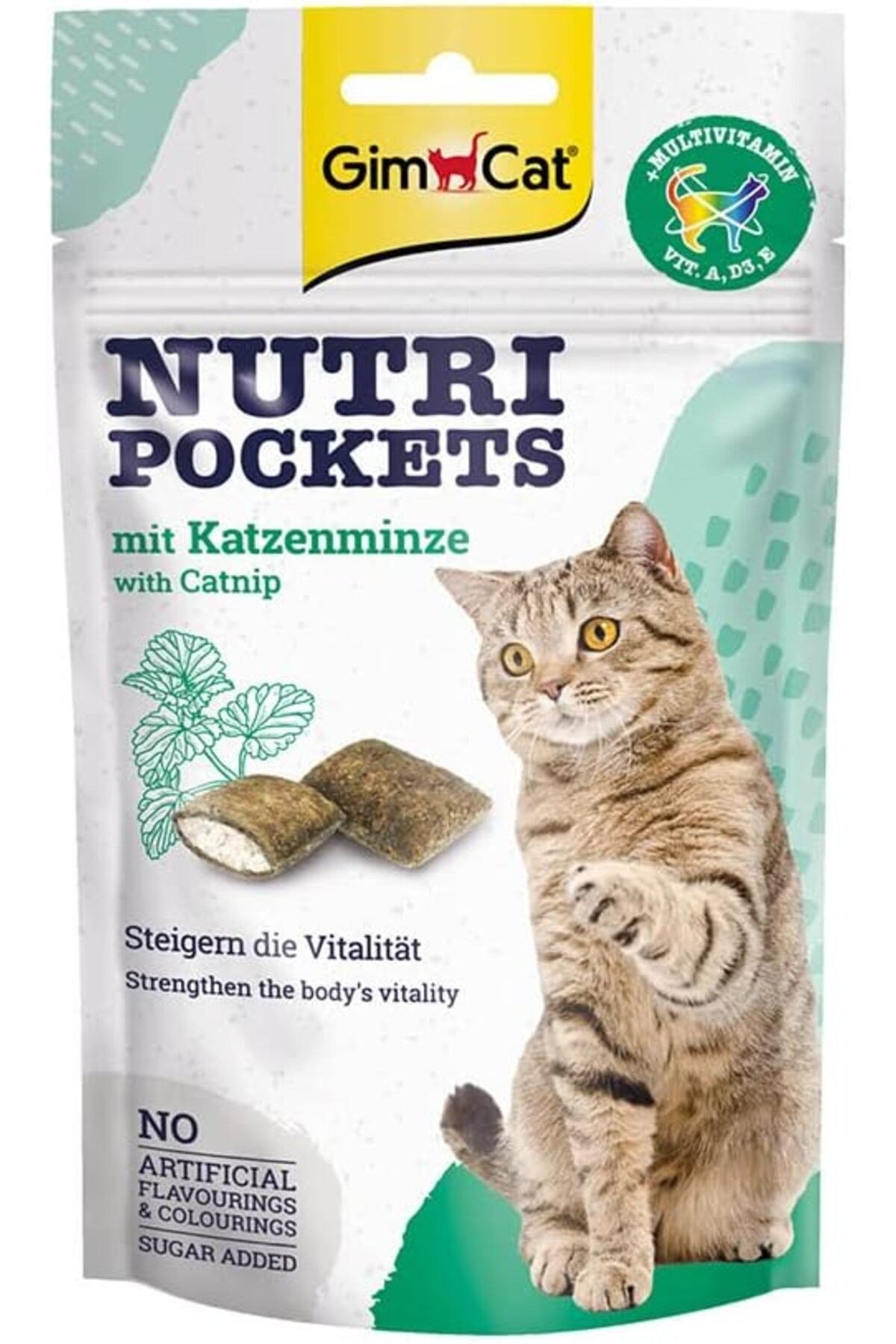 Nutripockets Kedi Ödülü Kedi Otu&Multi-Vitamin, 60 g