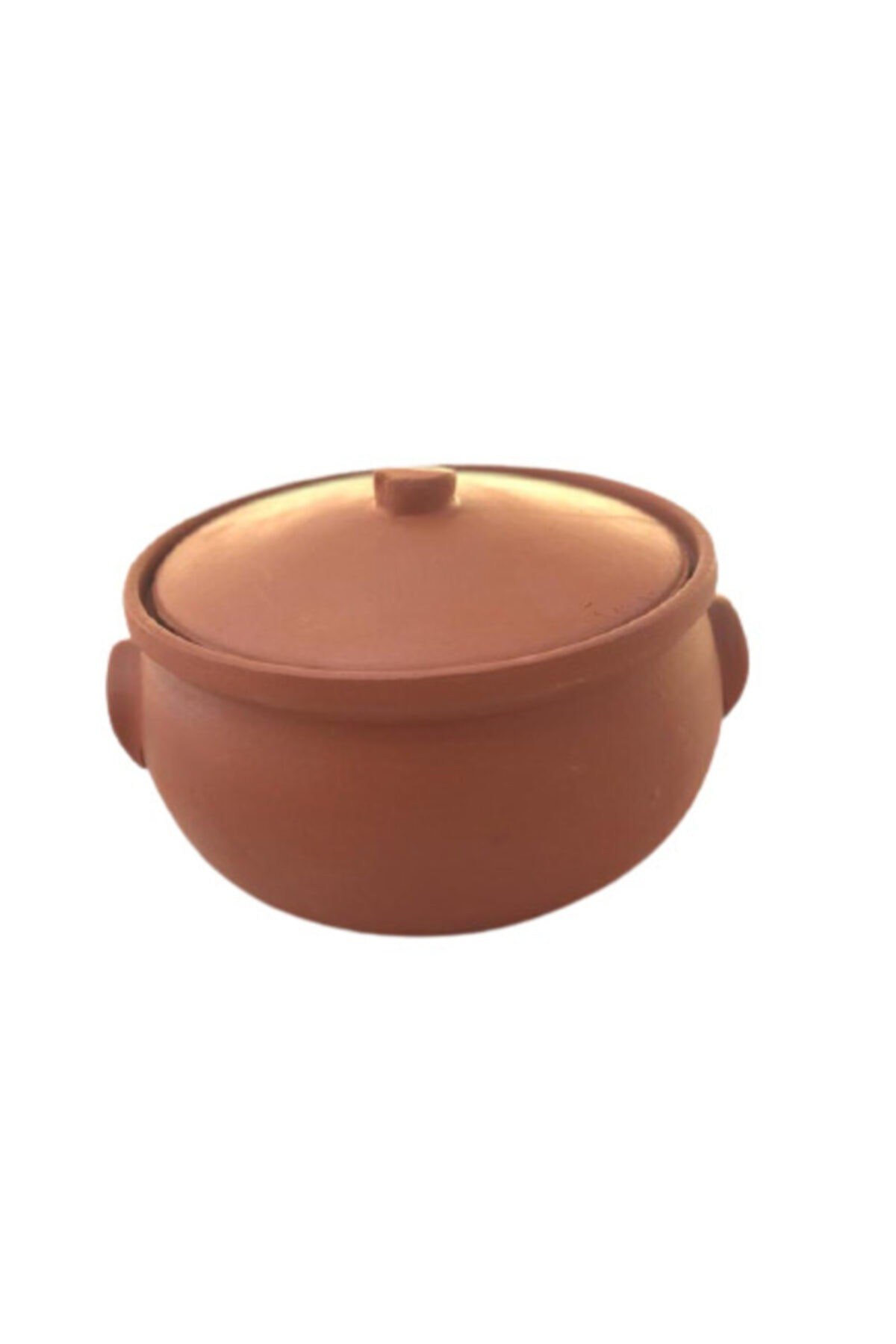 Pişirilmiş Kırmızı Toprak Kücük Güveç 3-4 Kişilik