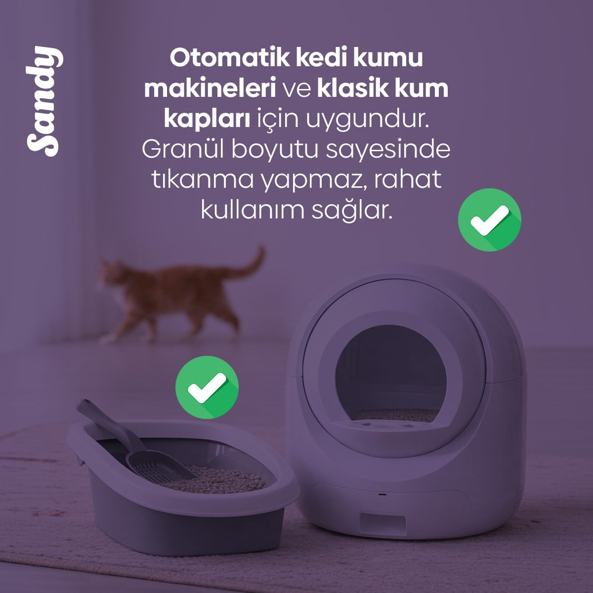 Aktif Karbonlu Topaklanan Kedi Kumu 20kg