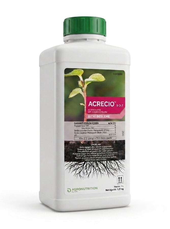 Acrecio 9-3-7 1 LT (KÖKLENDİRİCİ )Npk Bitki Besini Karşımı AKTİF spesifikAcrecio 9-3-7 1 LT (KÖKLENDİRİCİ )Npk Bitki Besini Karşımı 