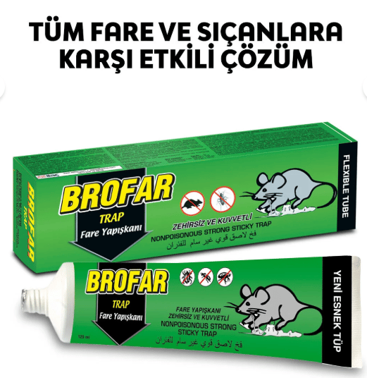 Brofar Trap Fare Yapışkanı 125 mlAKTİF spesifikBrofar Trap Fare Yapışkanı 125 ml