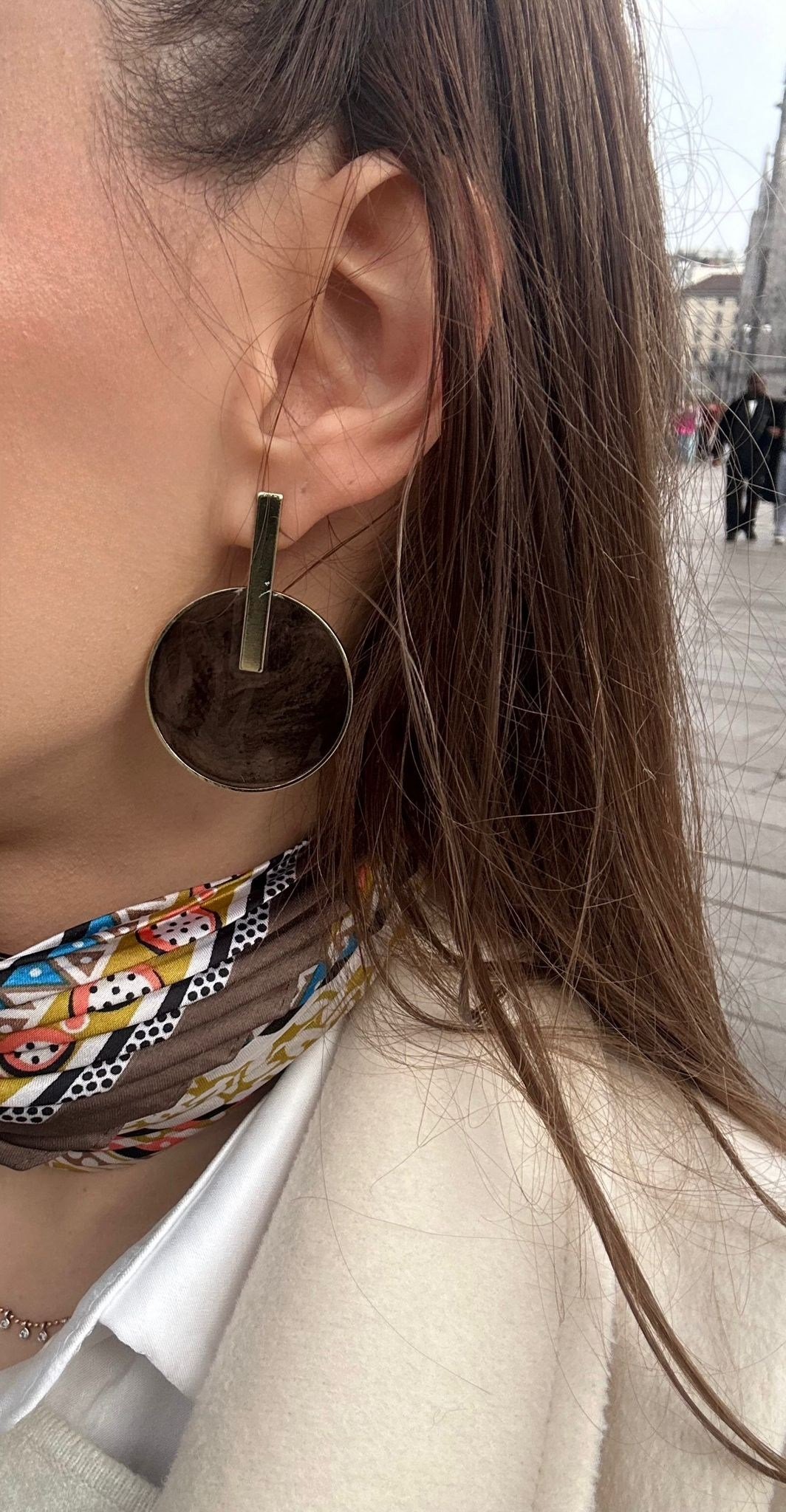 Gemma Twin Black Earrings