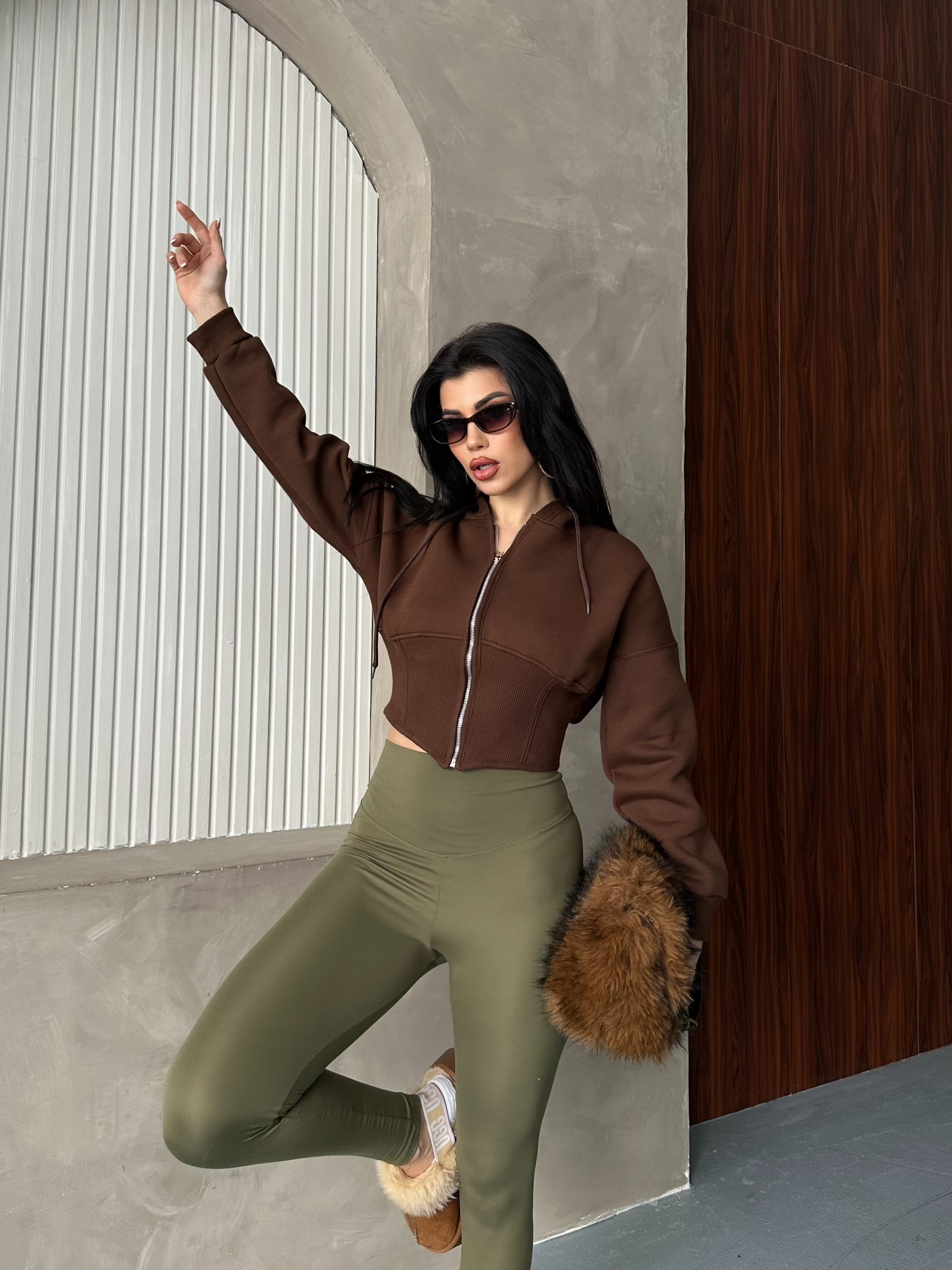 Korse Marşet Sweaters Acı Kahve