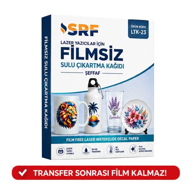 SRF No Cut Filmsiz Lazer Sulu Transfer Kağıdı A4 (5 adet)