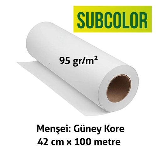 Subcolor Rulo Sublimasyon Sert Zemin Kağıdı  42cmx100m