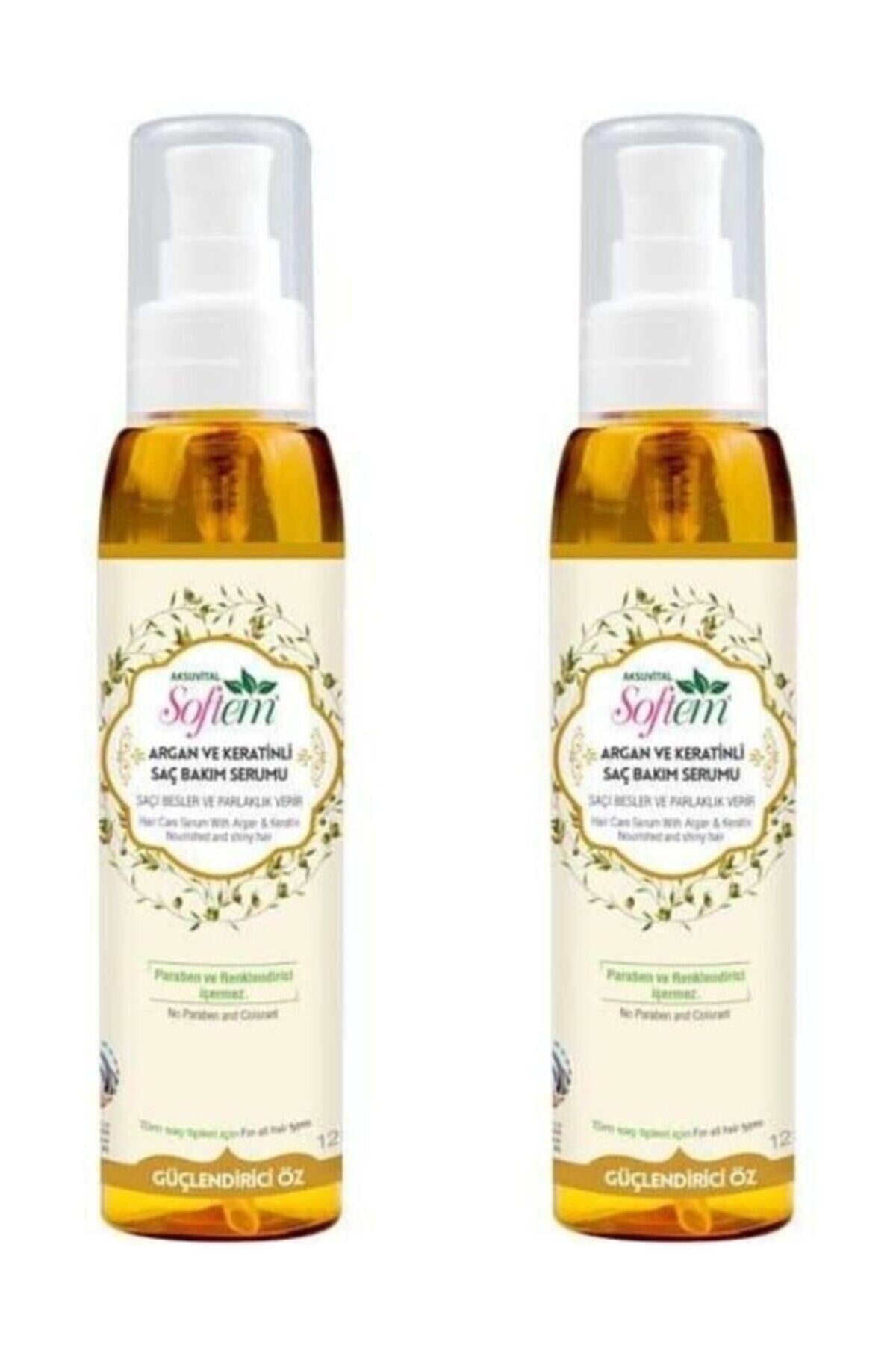 Argan Ve Keratinli Saç Bakım Serumu 125 Ml X 2adet