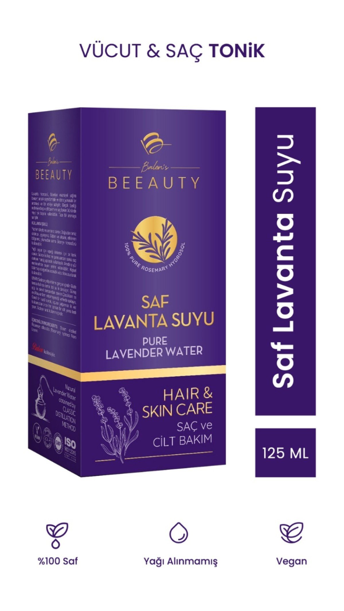 Balen's Beeauty Saf Lavanta Suyu 125 Ml