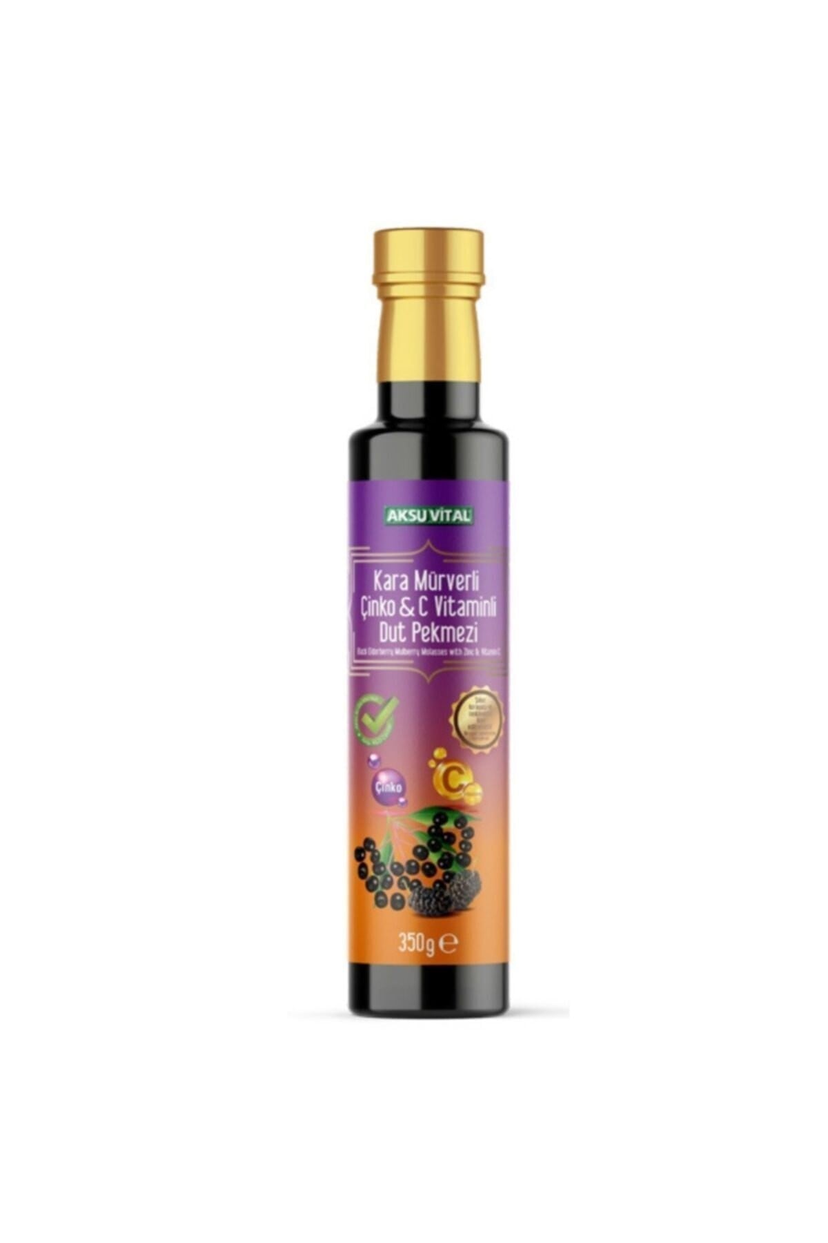 Dut Pekmezi Kara Mürverli Çinko C Vitaminli Dut Pekmezi 350 gr .