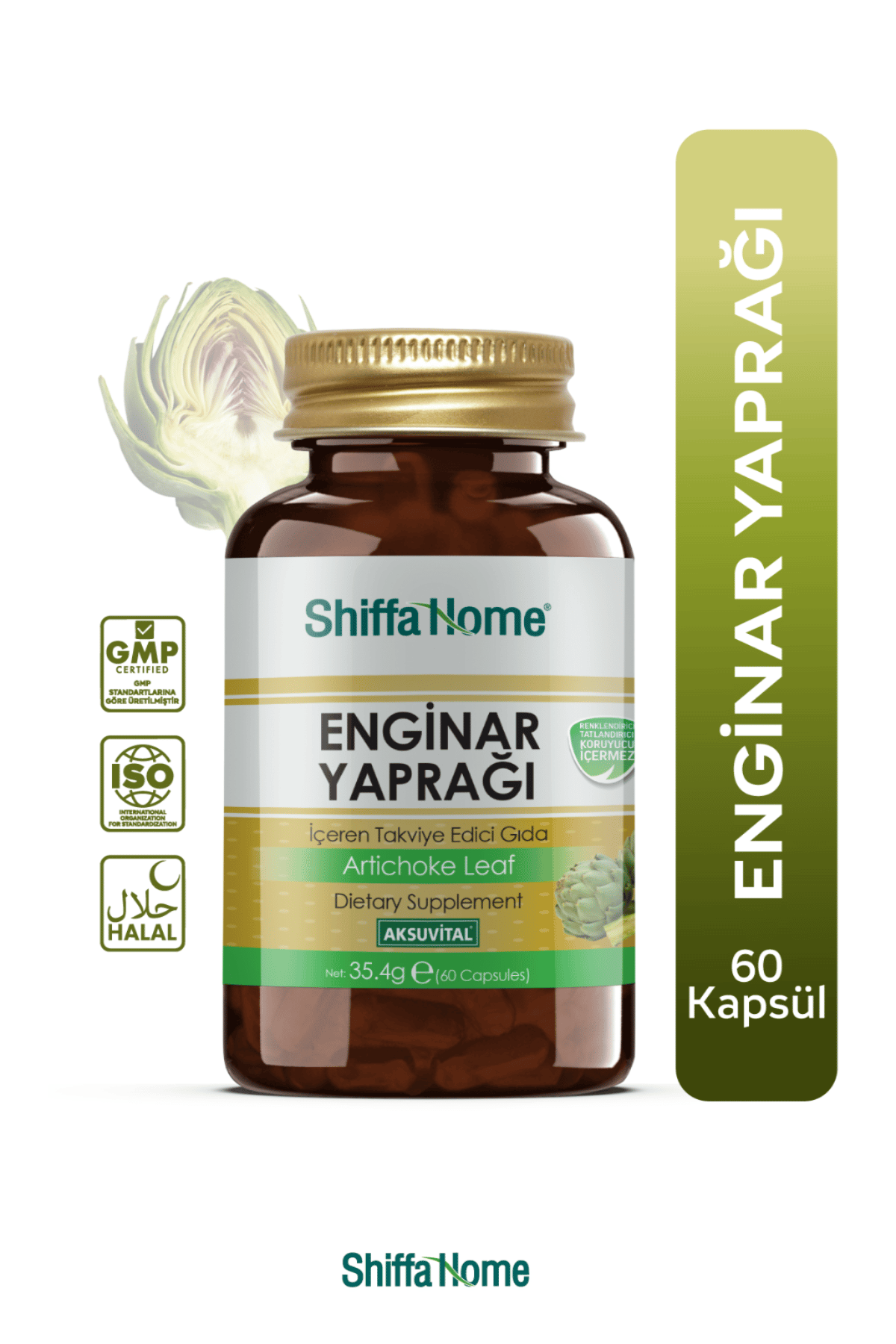 Enginar Yaprağı Kapsül 590mg X 60 Enginar Kapsülü Enginar Hapı