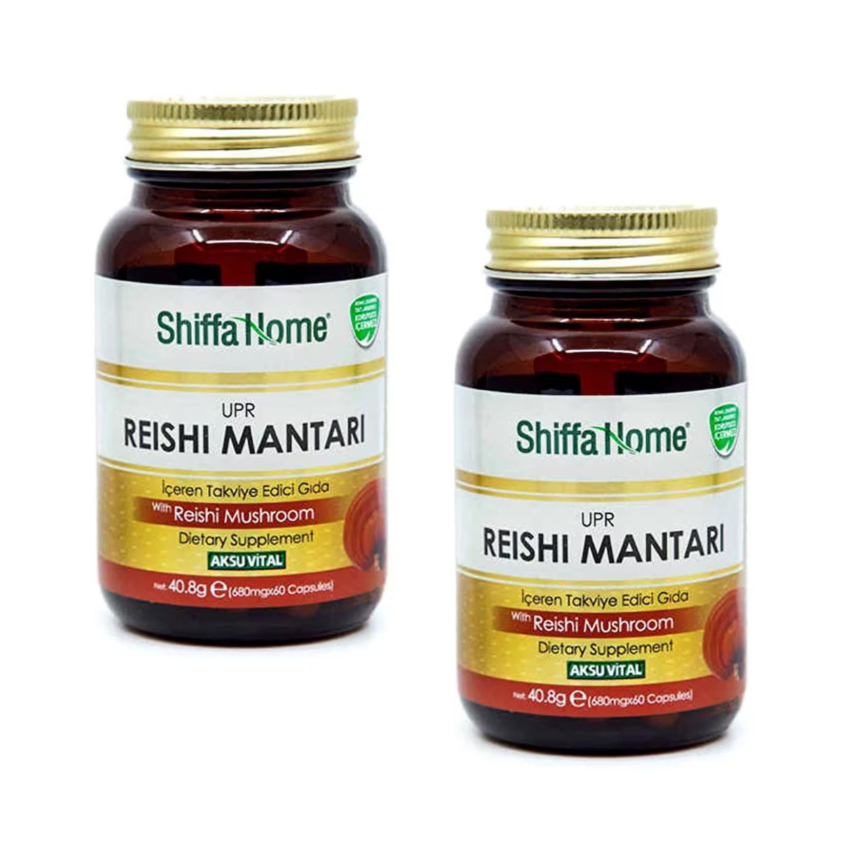 Shiffa Home UPR Reishi Mantarı 60 Kapsül 2'li Paket