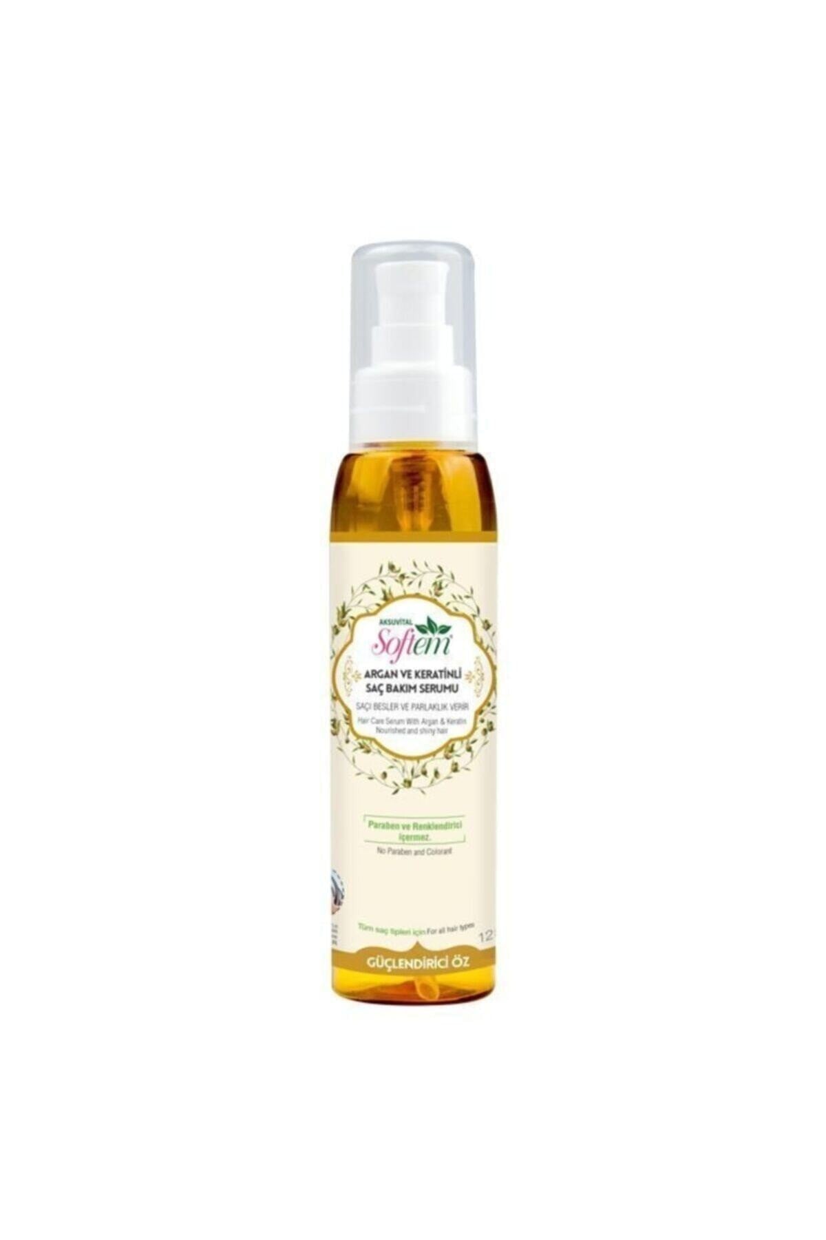 Softem Doğal Argan Ve Keratinli Saç Bakım Serumu 125 ml