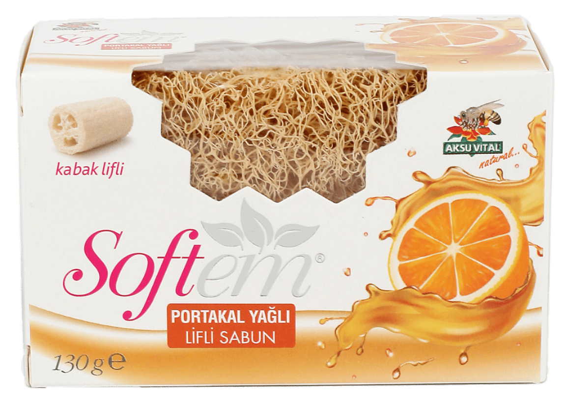 Softem Portakal Yağlı Kabak Lifli Sabun 130 gr