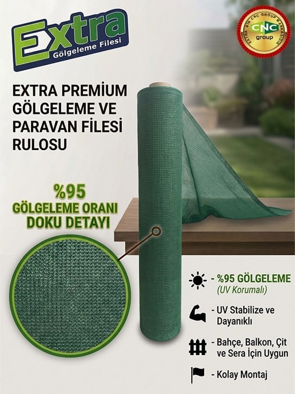 EXTRA GÖLGELEME FİLESİ  %95 - 115 GR/M2