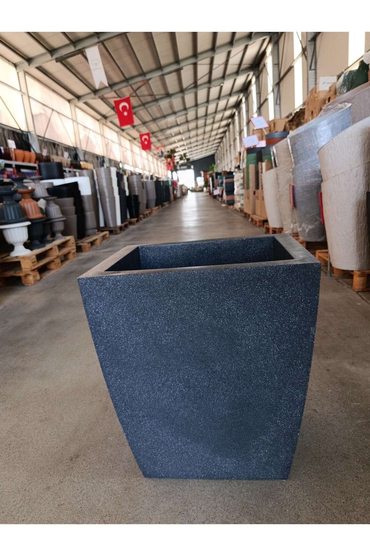 100 Litre Dikdörtgen Fiberglas Saksı