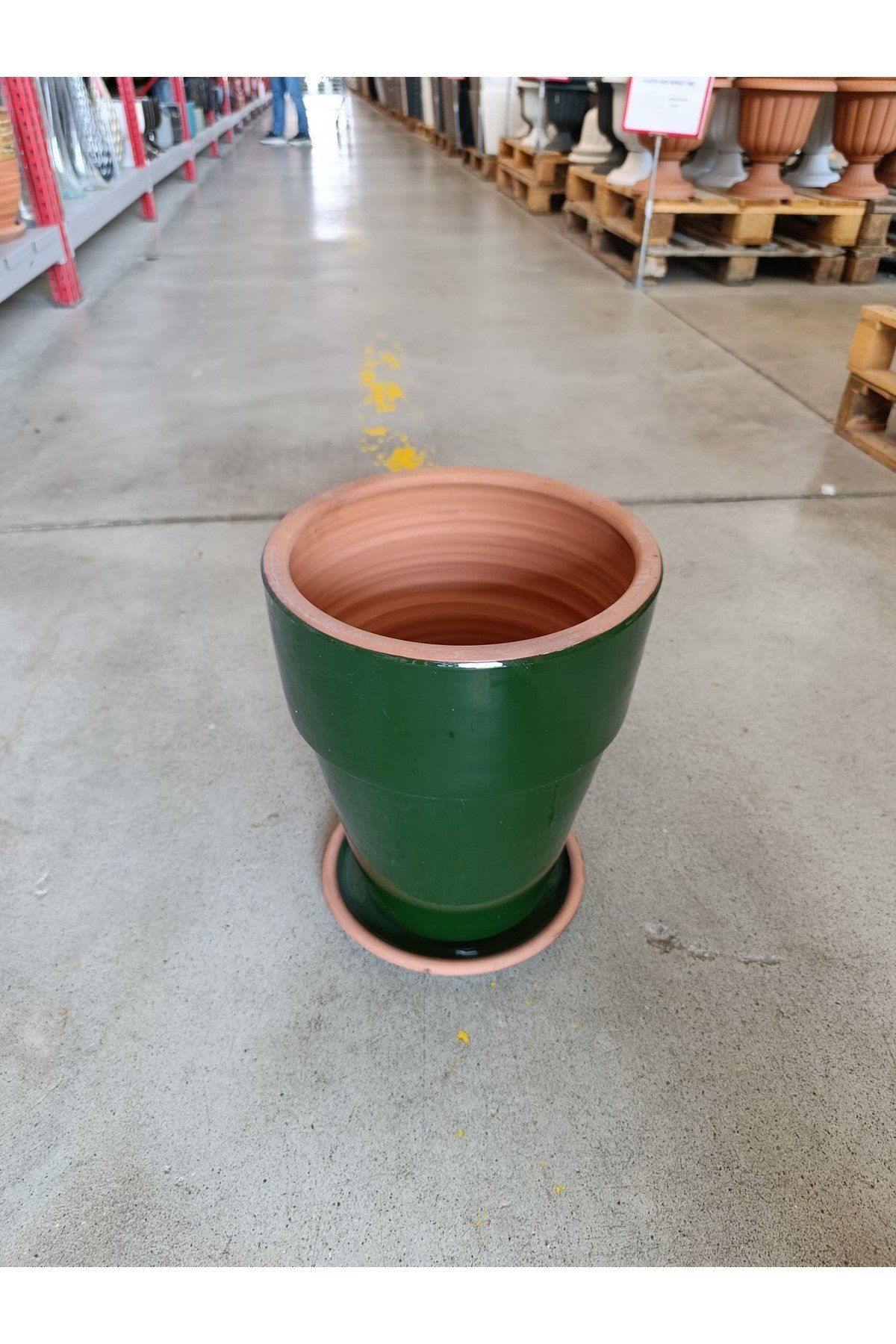 20-25 Litre Tabaklı Dekoratif Toprak Saksı