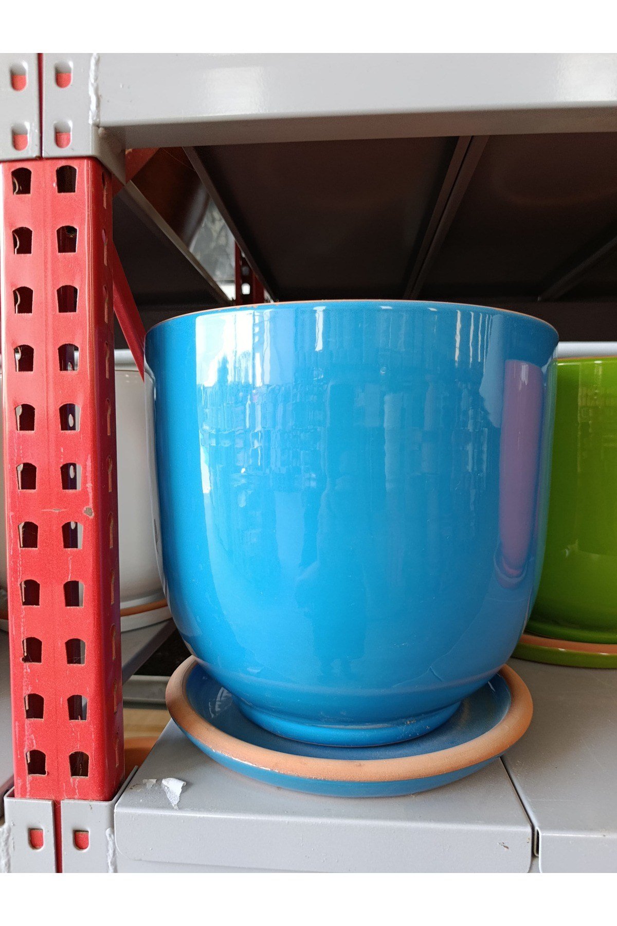 25-30 Litre Tabaklı Dekoratif Toprak Saksı