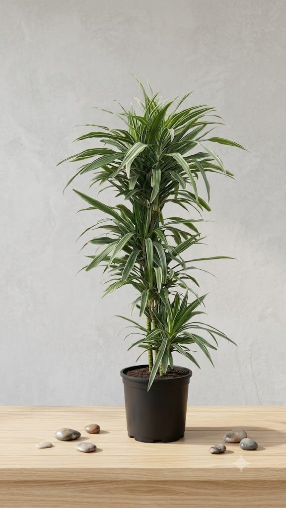İthal Dev Boy Dracaena Warneckii 150-160 cm | 4 Köklü Salon Ağacı