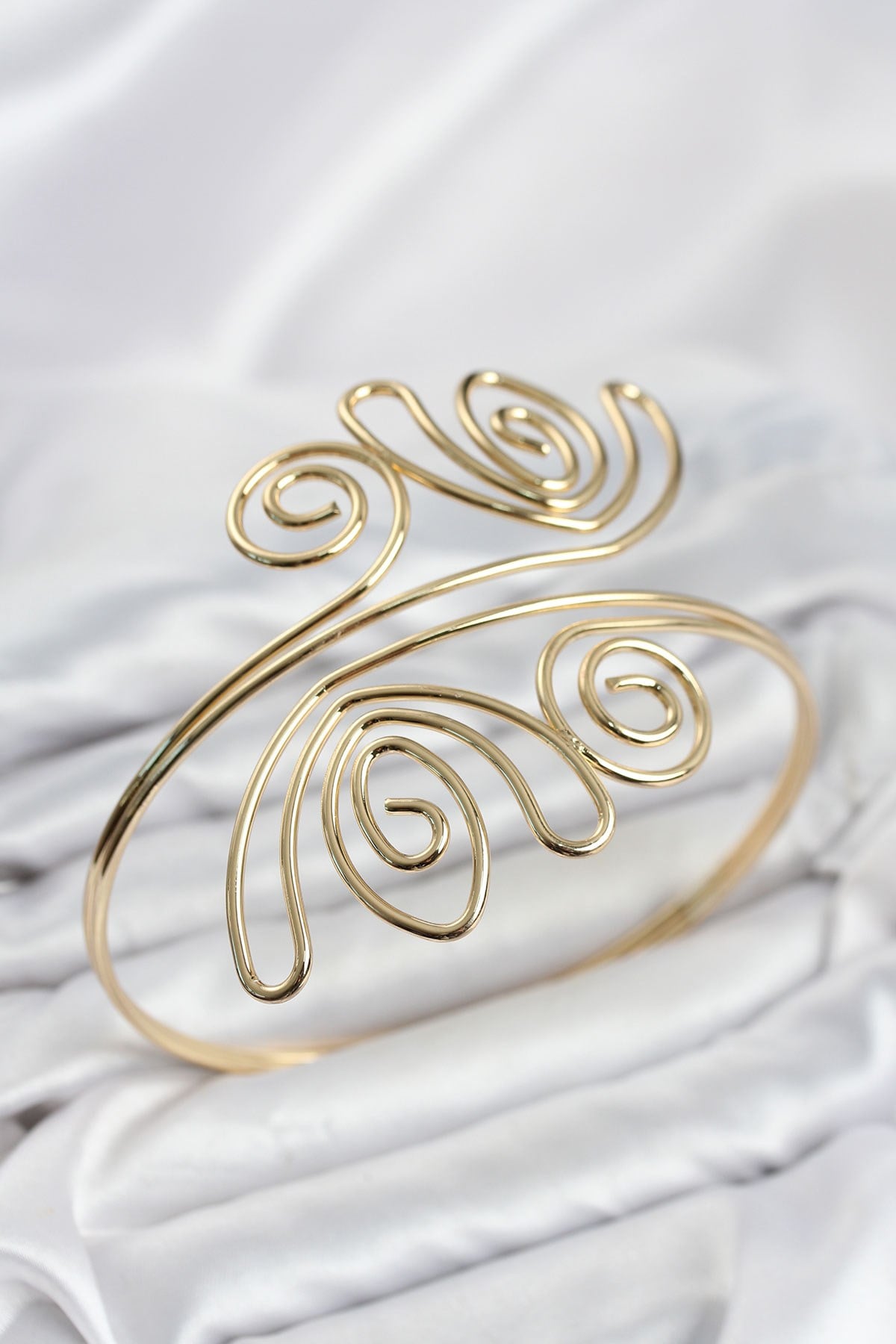 Pazu Bileklik Gold Renk Pirinç Bohem Model