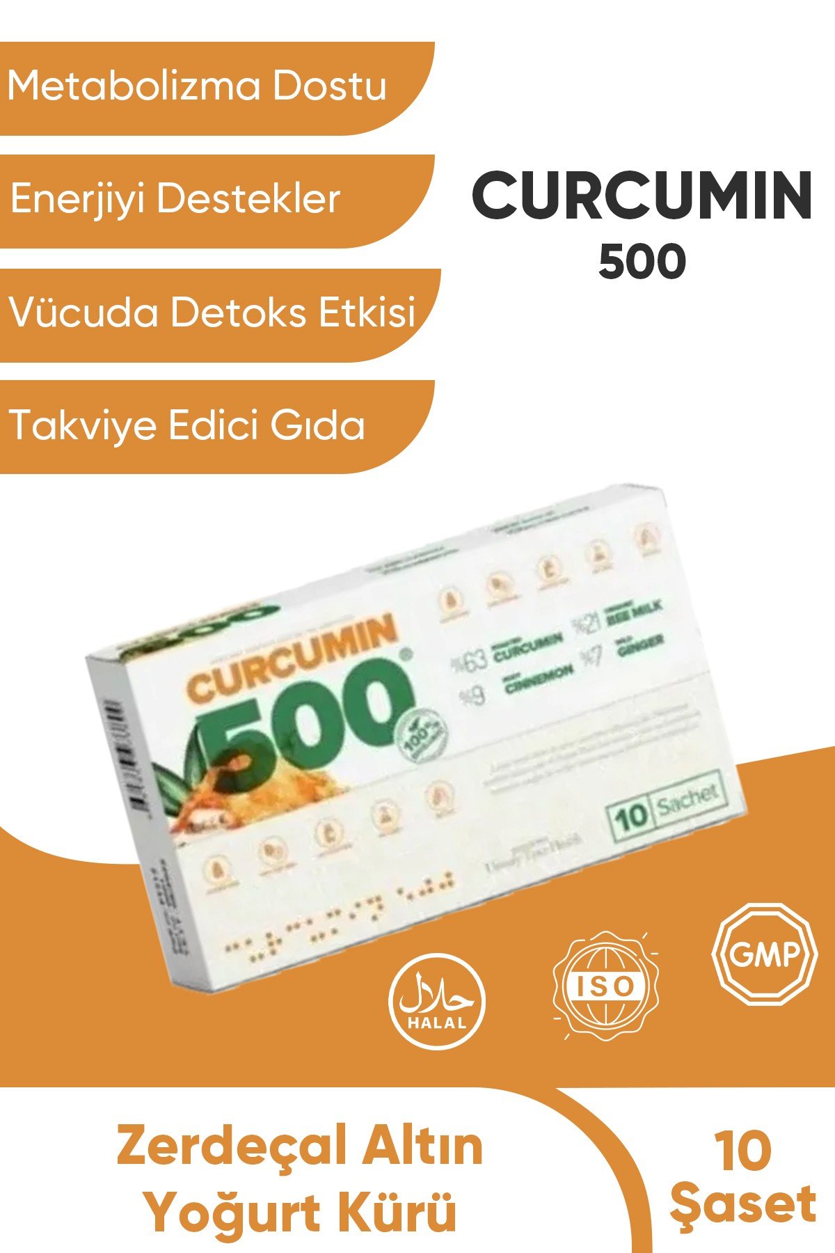 & Metabolizma Hızlandırmaya Yardımcı- Curcumin 500 Detox- 1 Kutu