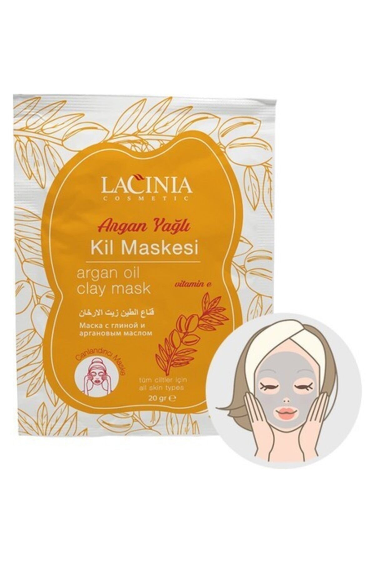 Argan Yağlı Kil Maskesi (tek Kullanımlık)